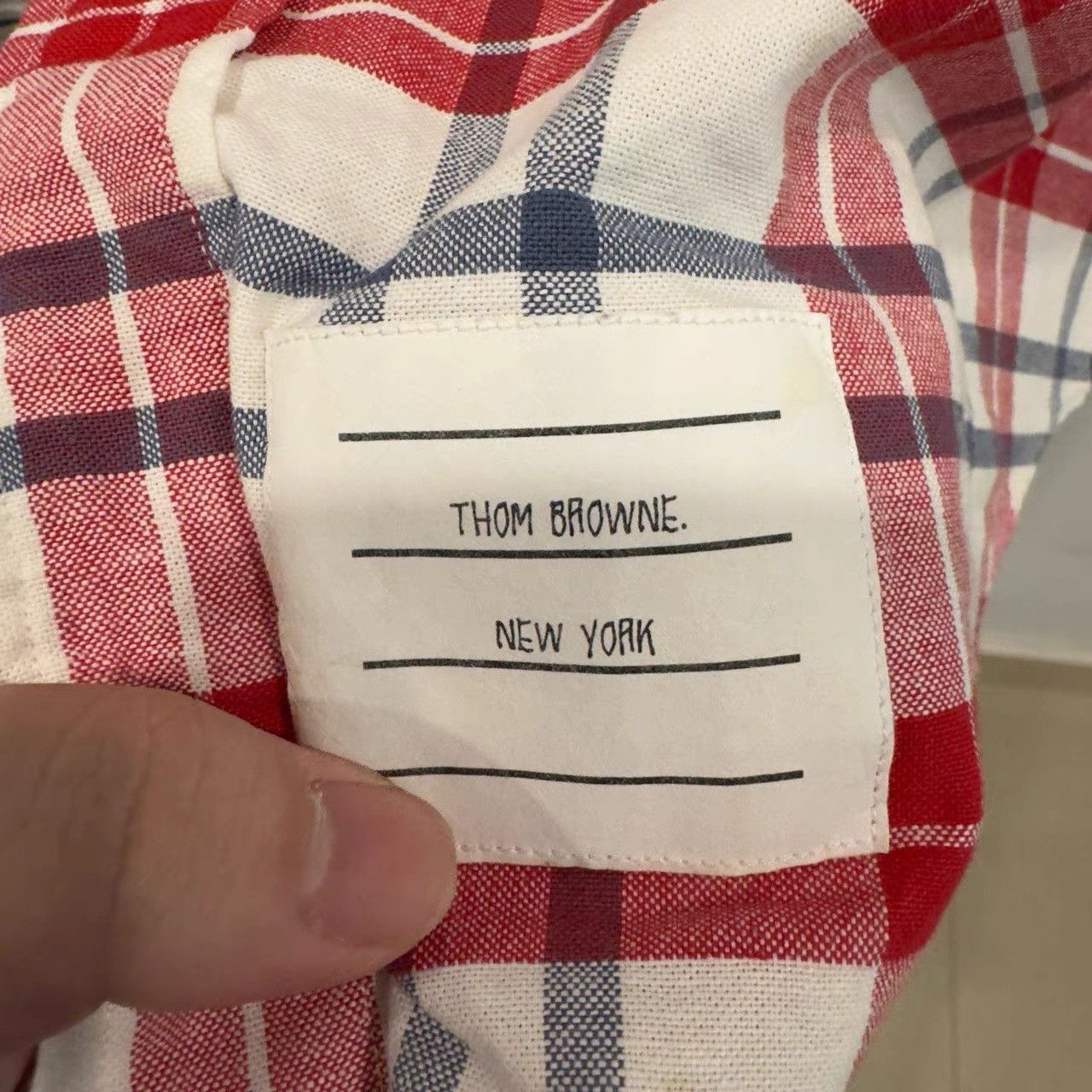 Thom Browne Thom Browne Plaid Spliced Shirt K28 Size US M / EU 48-50 / 2 - 5 Thumbnail