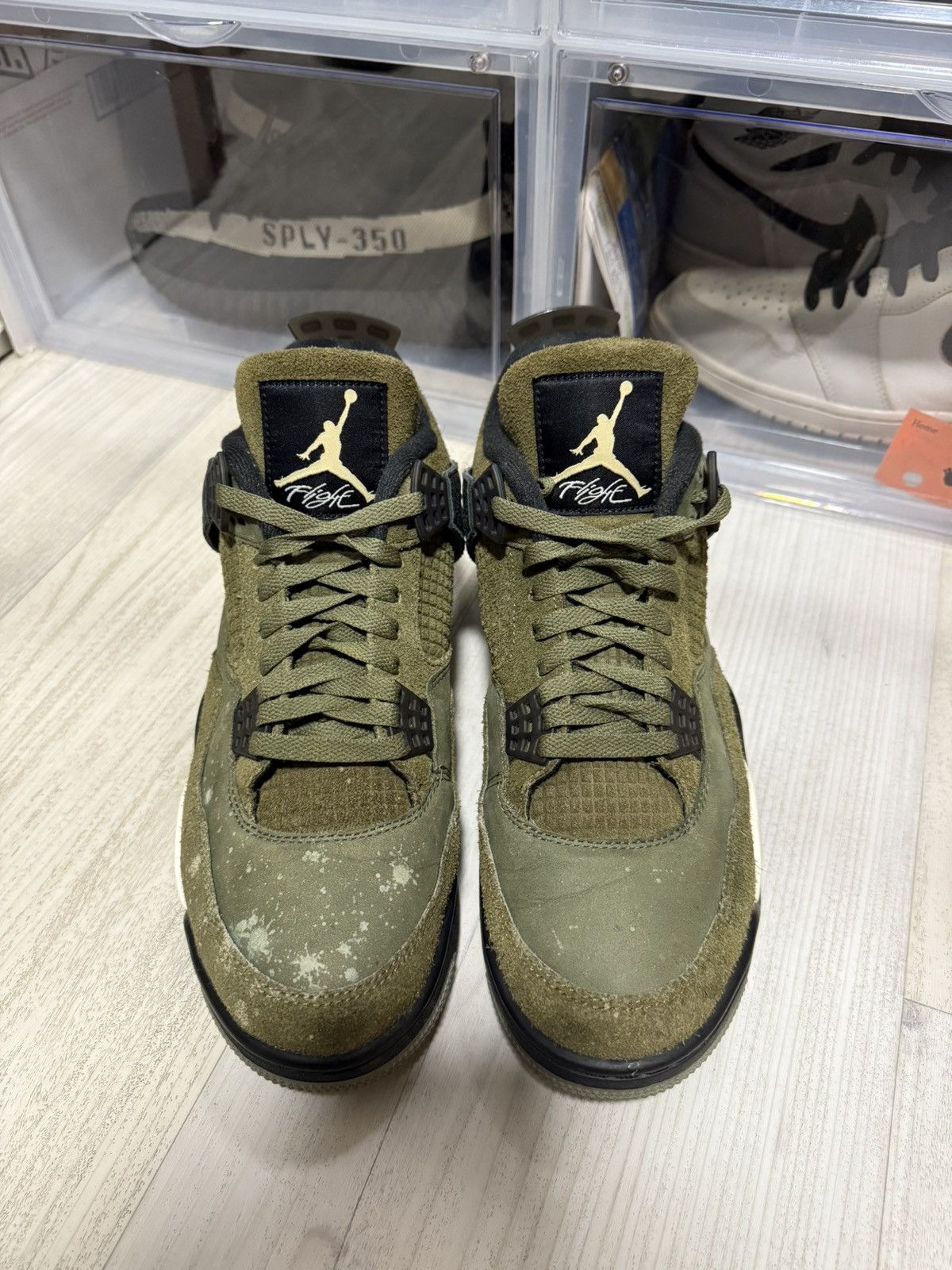 Jordan Brand Air Jordan 4 Retro Craft Olive Size US 10 / EU 43 - 4 Thumbnail