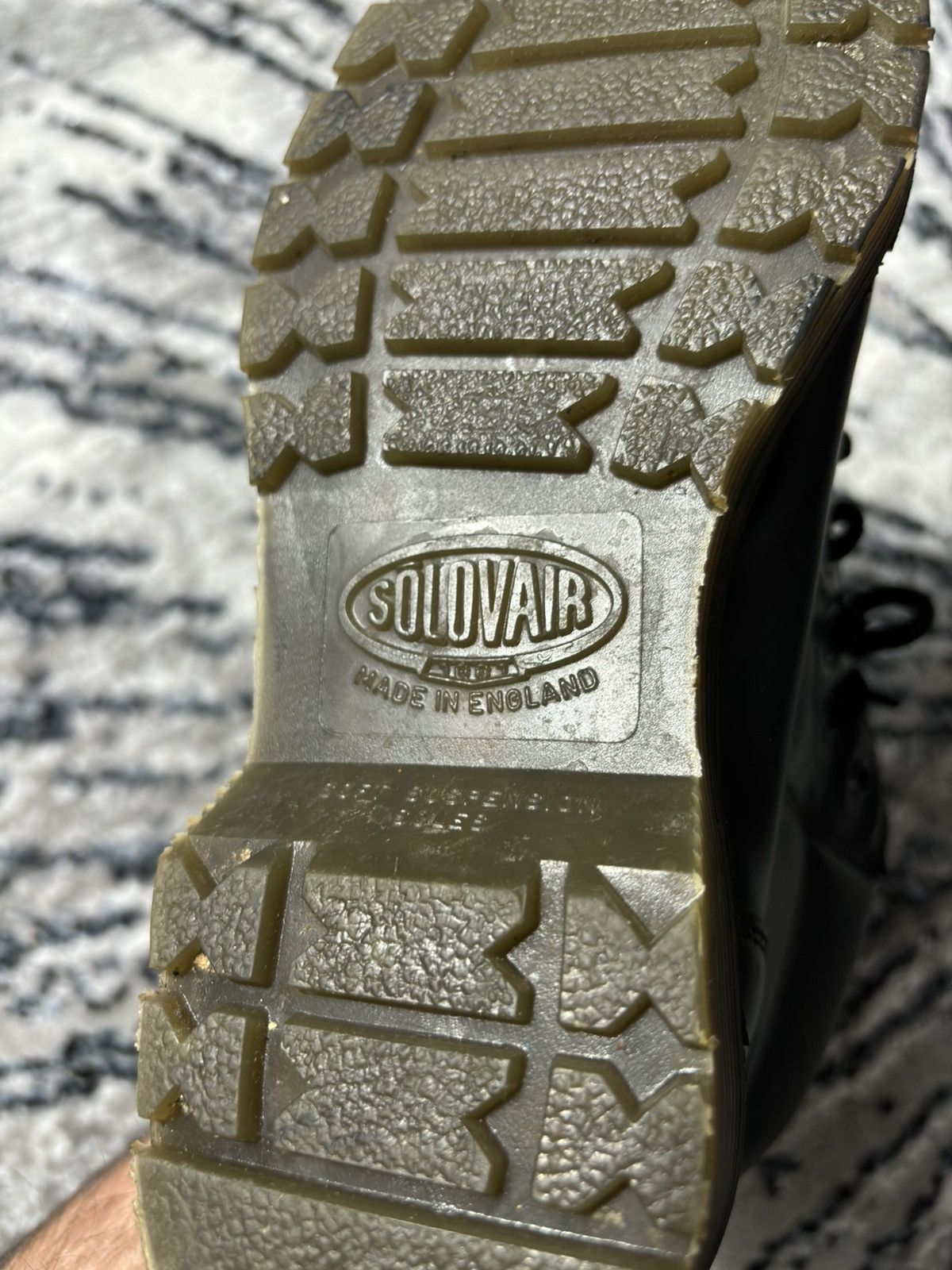 Solovair × Vintage vintage solovair combat boots derby style topquality leather Size US 6.5 / EU 39-40 - 12 Thumbnail