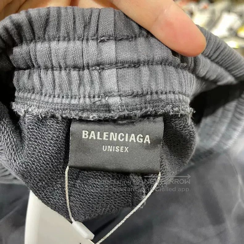 Balenciaga Balenciaga size XXS Flame Text Washed Distressed Sweatpant Size US 27 - 3 Thumbnail