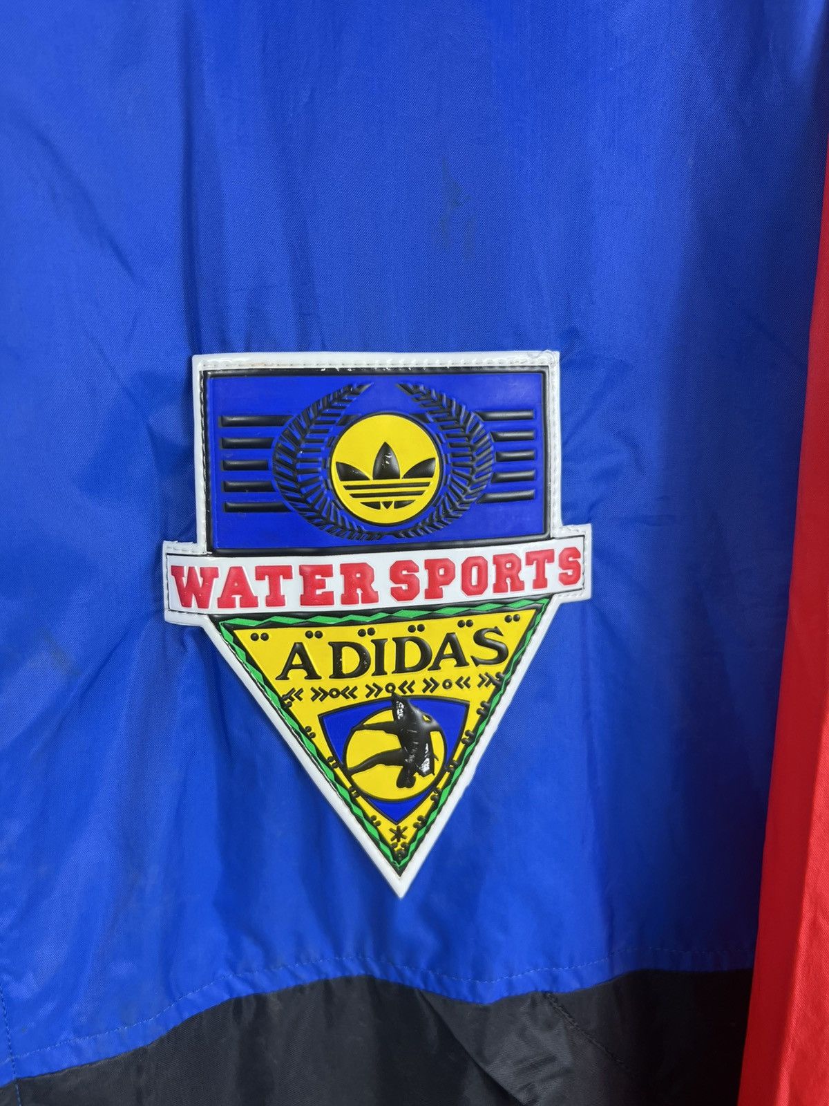 Adidas Vintage 80s Adidas nylon windbreaker jacket water sports Size US M / EU 48-50 / 2 - 8 Thumbnail