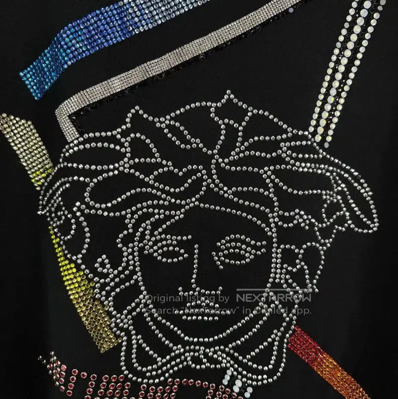 Versace Versace Black Men's T-Shirt with Graphic Design . Size US L / EU 52-54 / 3 - 3 Thumbnail