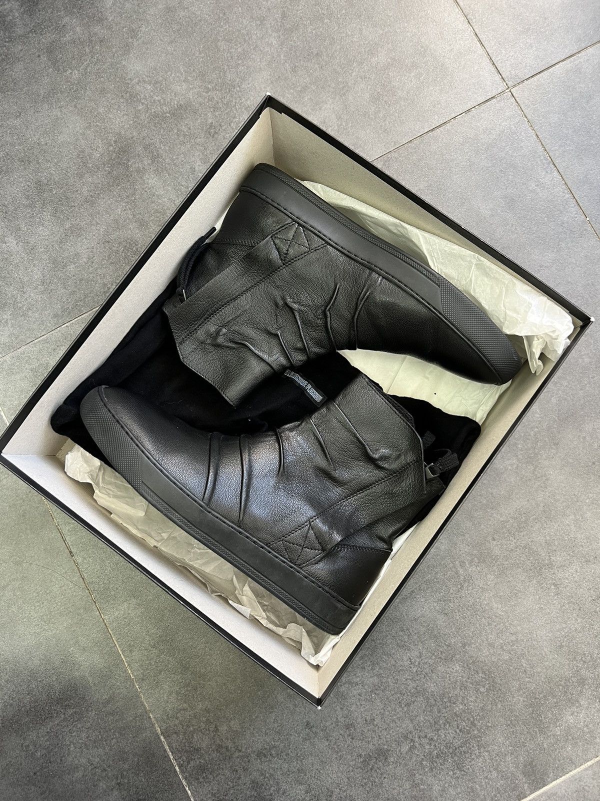 Alexandre Plokhov Rick Owens type leather artisanal zip boots Size US 10 / EU 43 - 2 Thumbnail