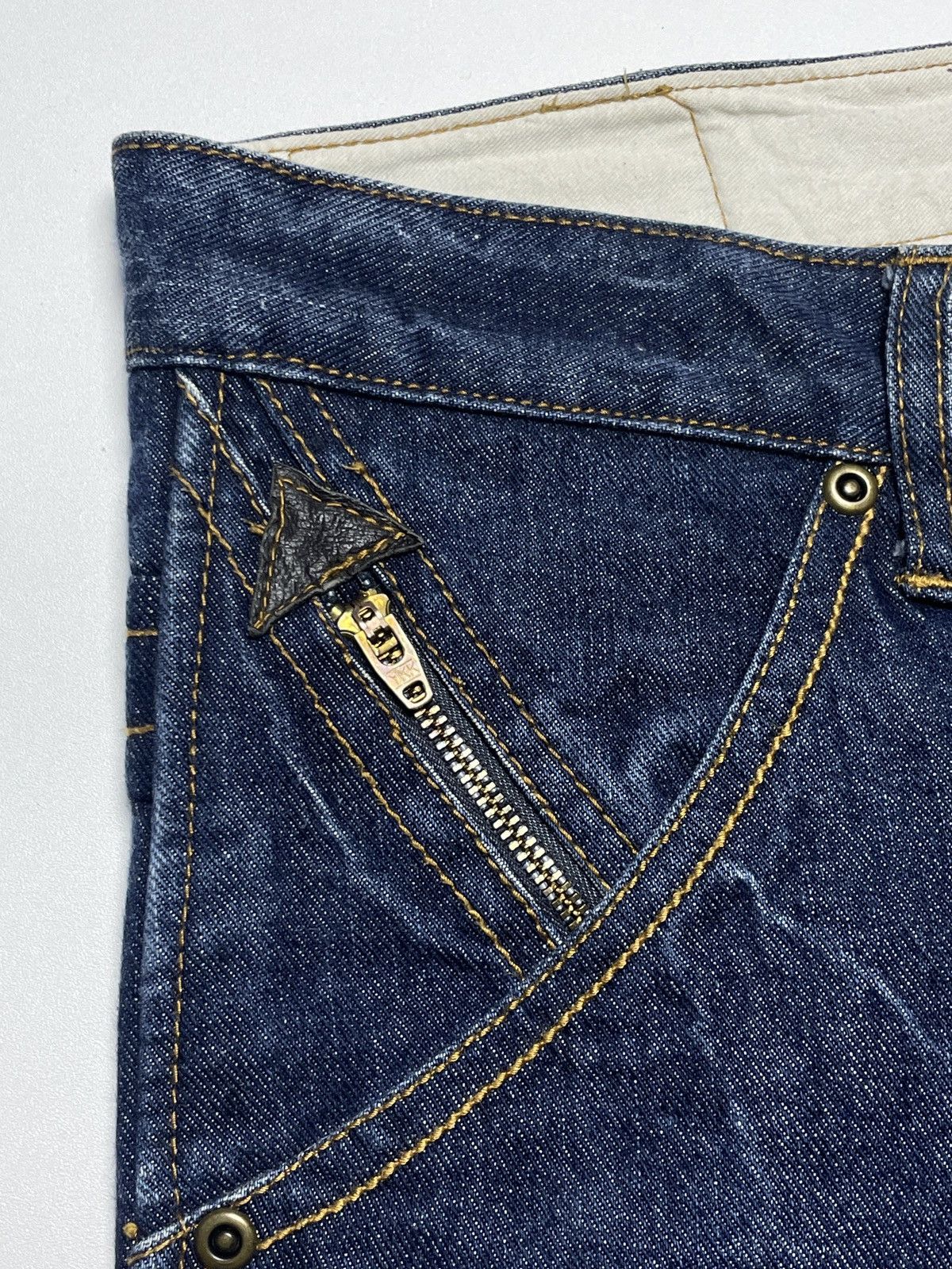 Tornado Mart 2000’s Double Name - Curve W/ Leather Pocket Pants Size US 30 / EU 46 - 7 Thumbnail