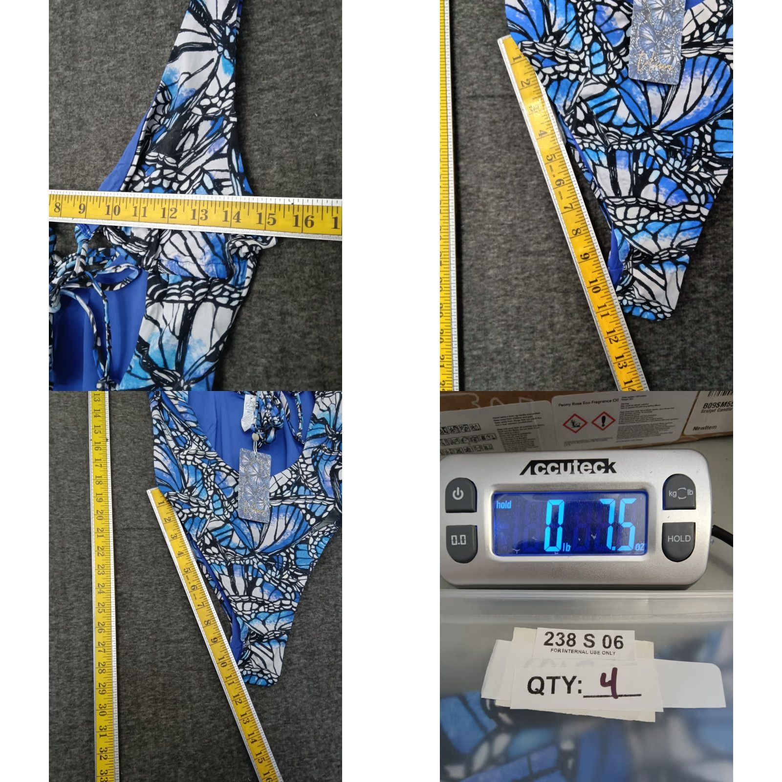 Triangl Toluca One Piece Swimsuit Multicolor Triangle Waist Wrap Open Tummy Size M Women Size ONE SIZE - 8 Thumbnail