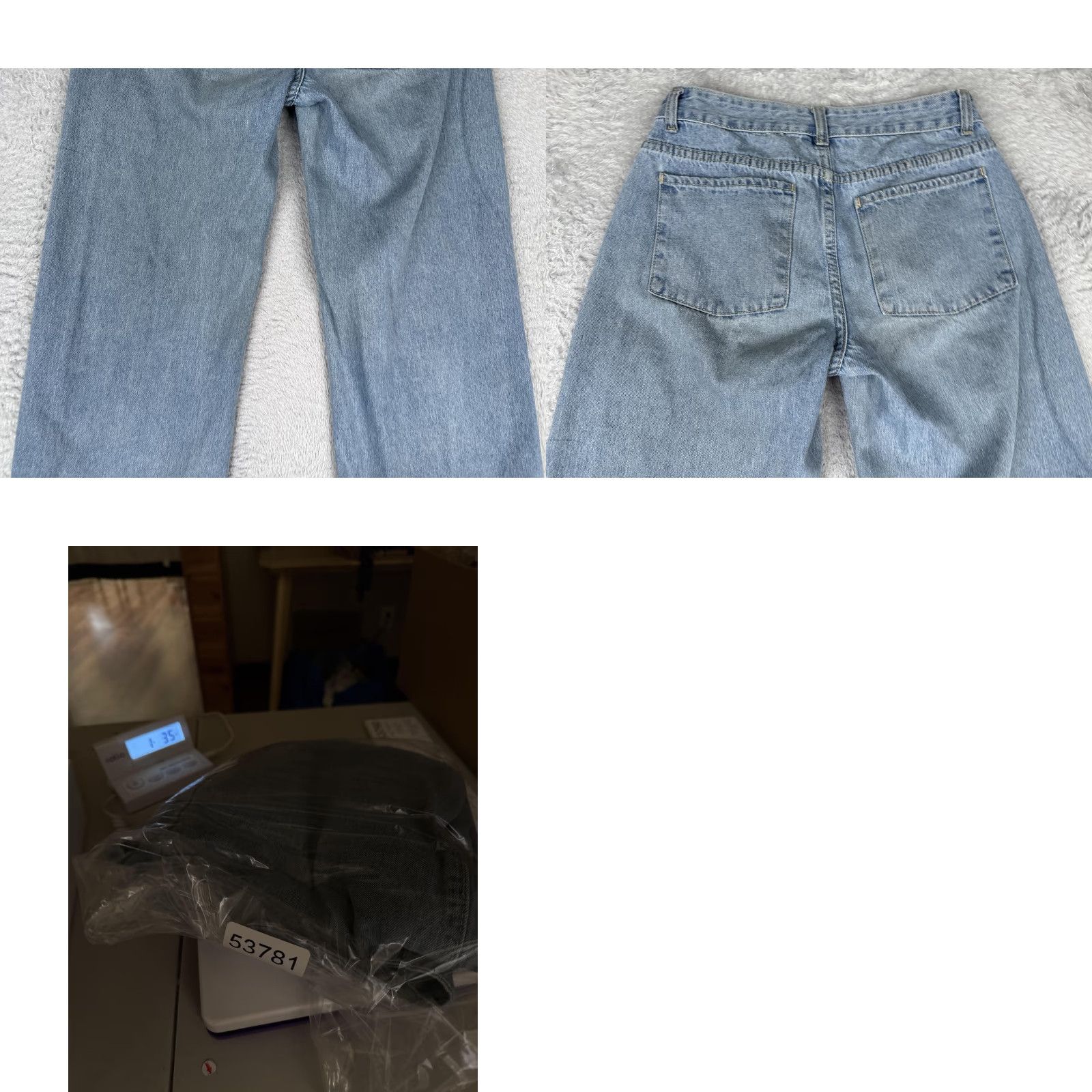 Shein Shein Jeans Women 4 Blue Mod Rise Wide Leg Light Wash Relaxed Denim Cotton 26x29 Size 27" / US 4 / IT 40 - 10 Thumbnail