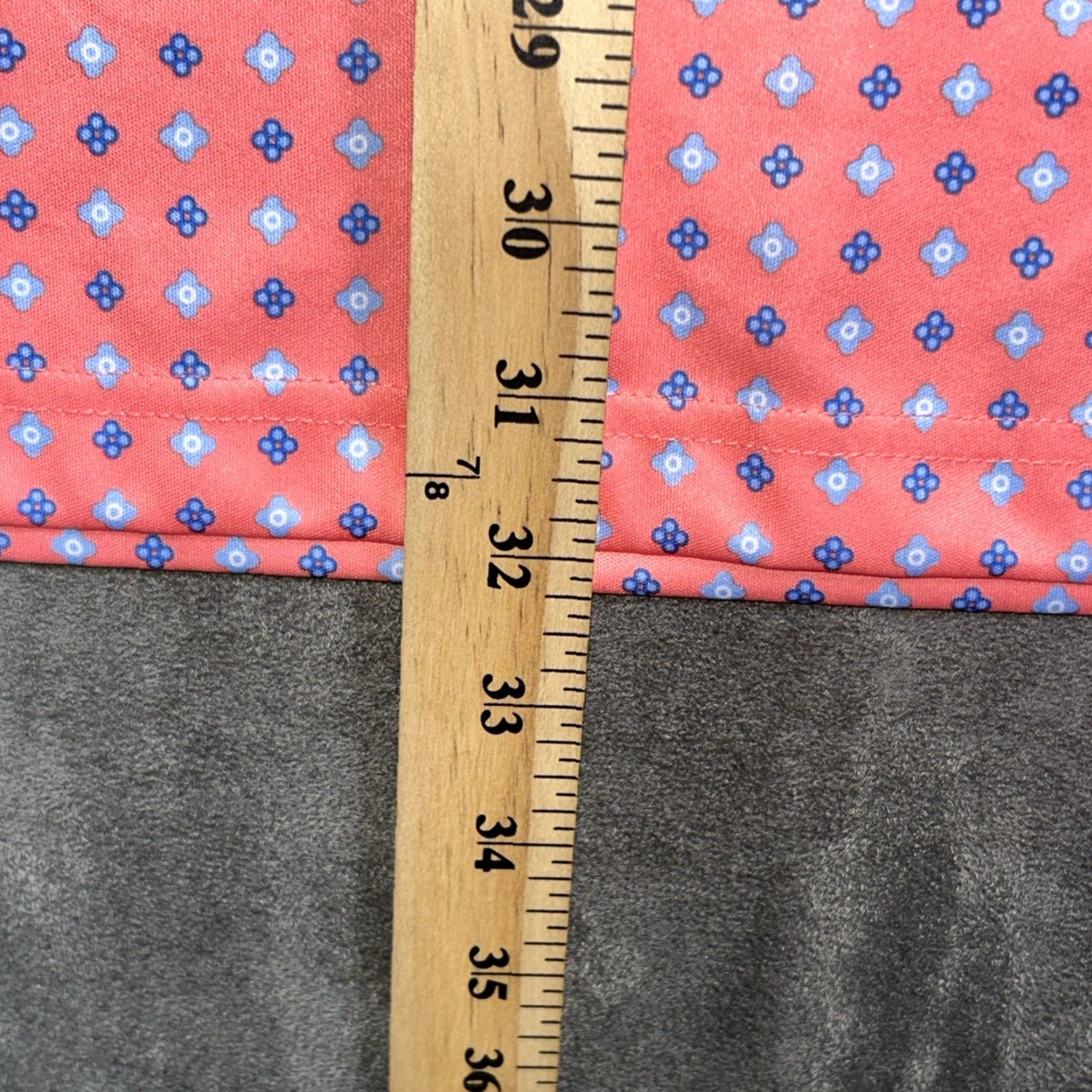 Vintage Greg Norman Mens XXL Golf Polo Salmon Floral Pattern Performance Stretch PlayDry Size US XXL / EU 58 / 5 - 4 Thumbnail
