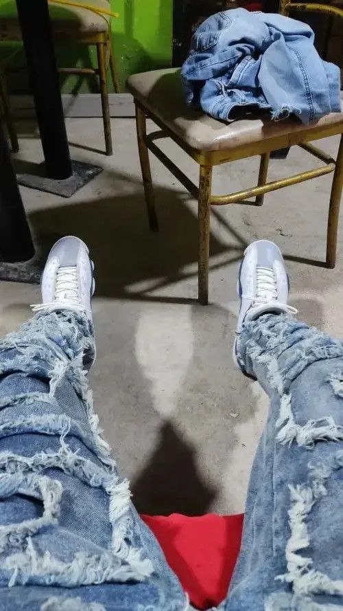 Jean Y2K Streetwear Baggy Ripped Jeans Size US 32 / EU 48 - 2 Thumbnail