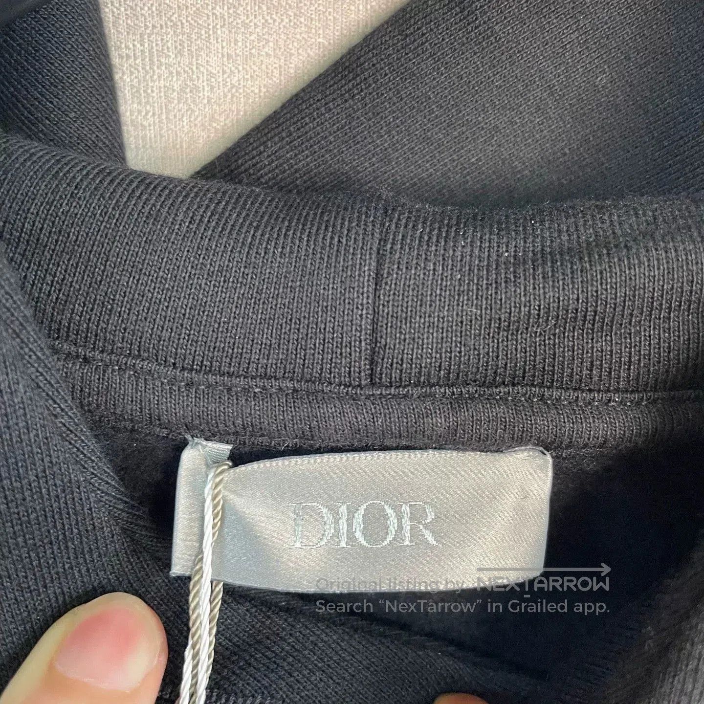 Dior dior letter print black hoodie sweatshirt. Size S / US 4 / IT 40 - 3 Thumbnail