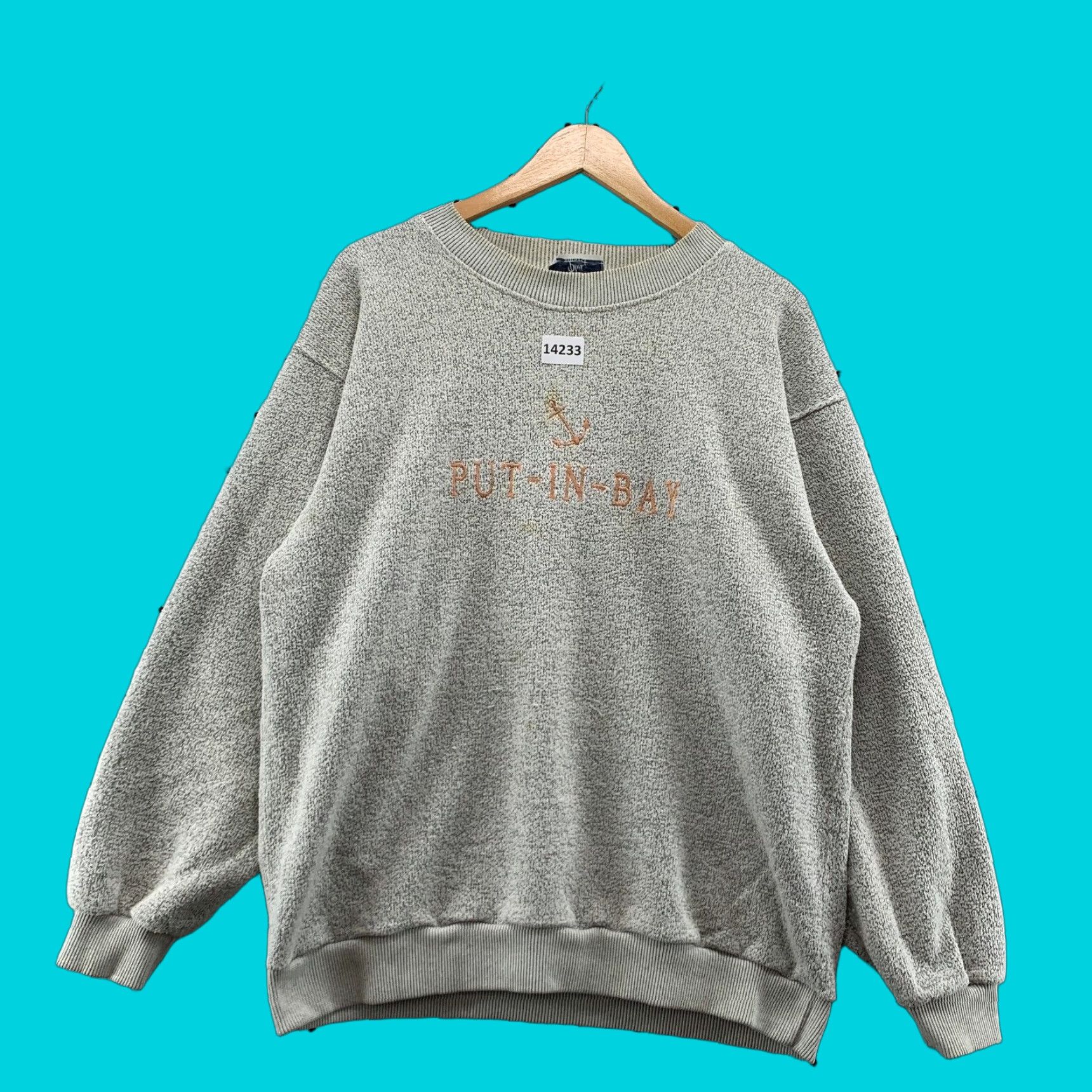 Vintage VINTAGE Sportswear Long Sleeve Sweatshirt Men Adult Large Gray Crew Neck 90s Put-In-Bay Size US L / EU 52-54 / 3 - 1 Thumbnail