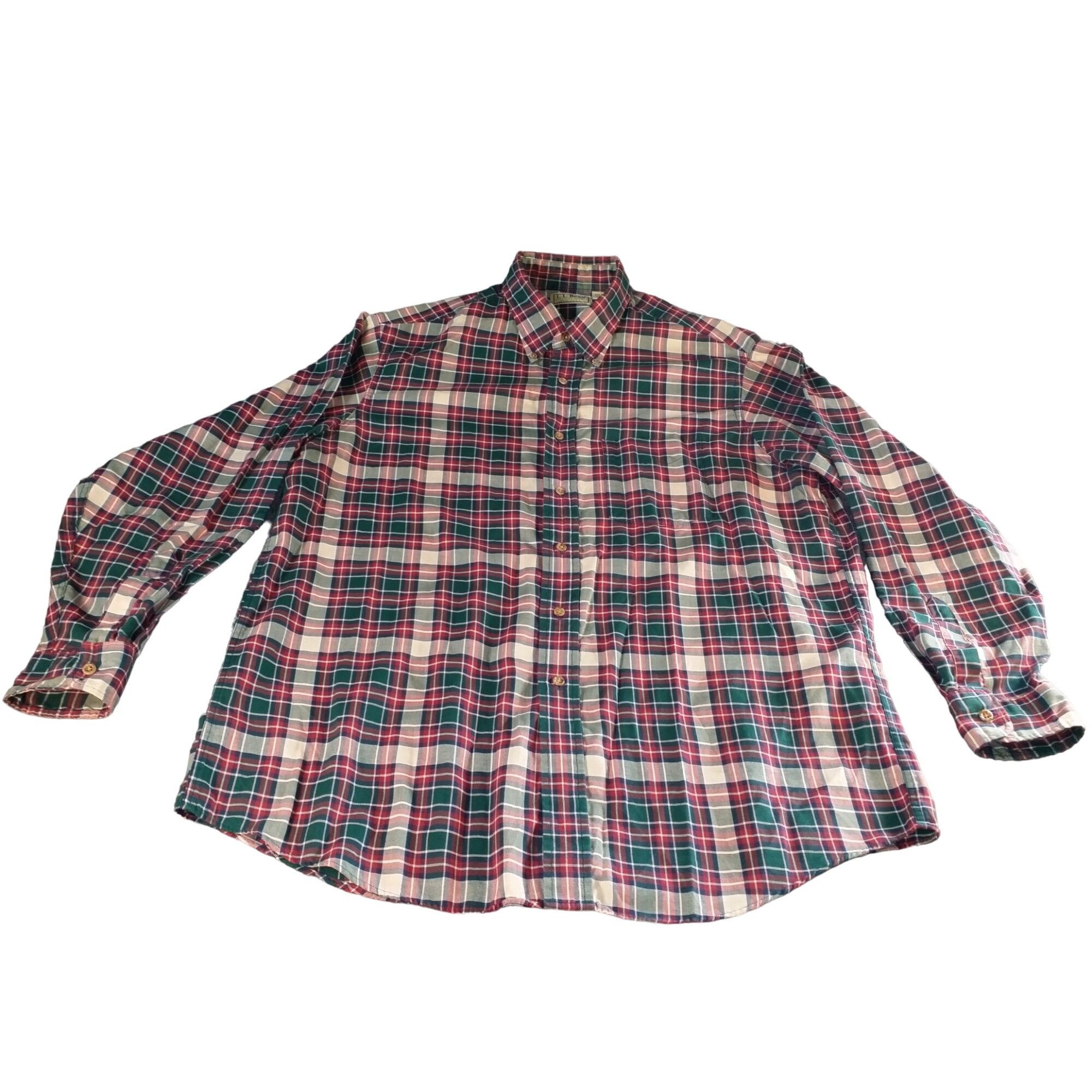 L.L. Bean Vintage L.L. Bean Freeport Maine Plaid Shirt Men's Size Larg Size US L / EU 52-54 / 3 - 1 Thumbnail