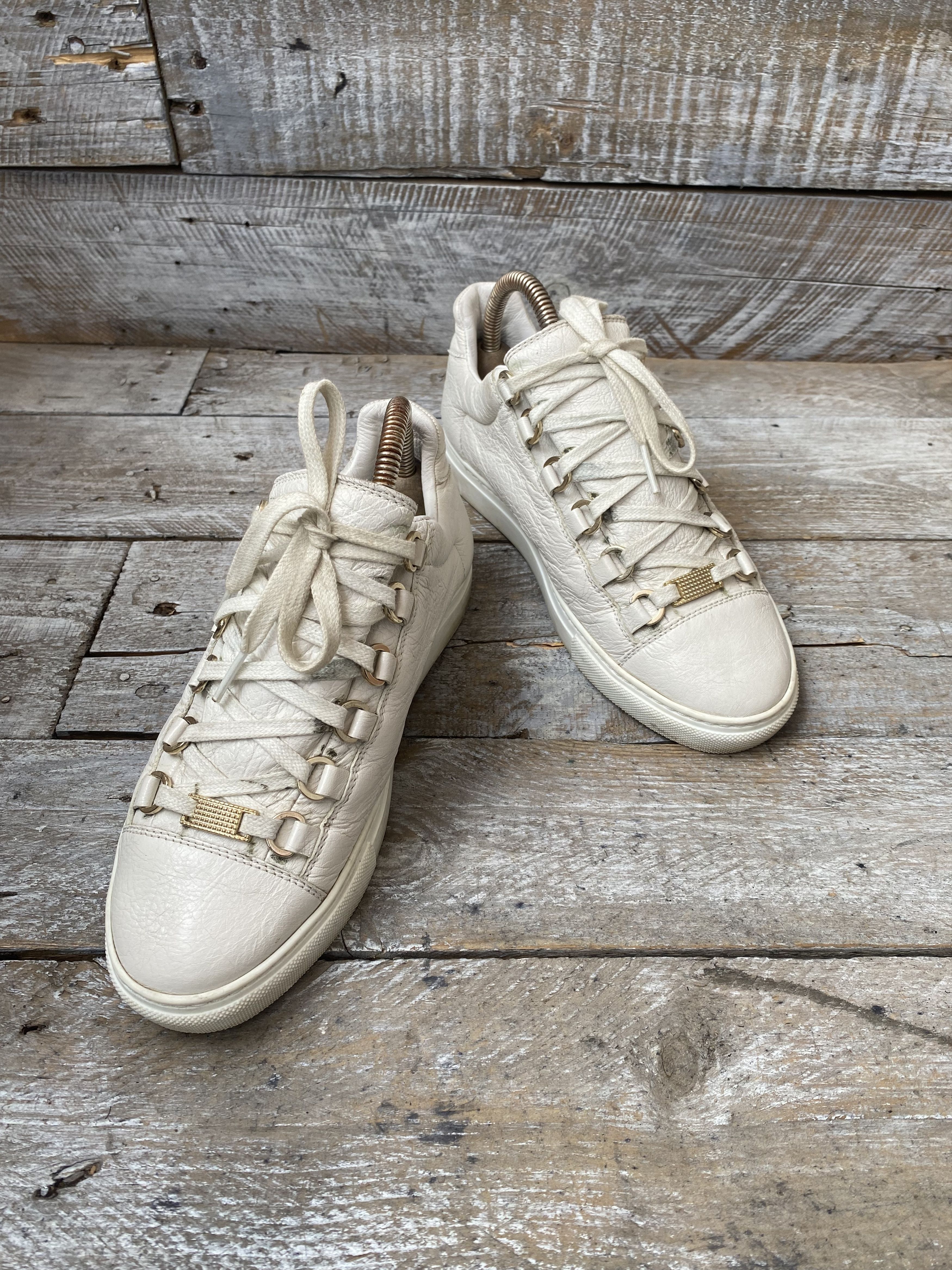 Balenciaga Balenciaga arena white low-top sneakers sz 36 Size US 6 / IT 36 - 11 Thumbnail