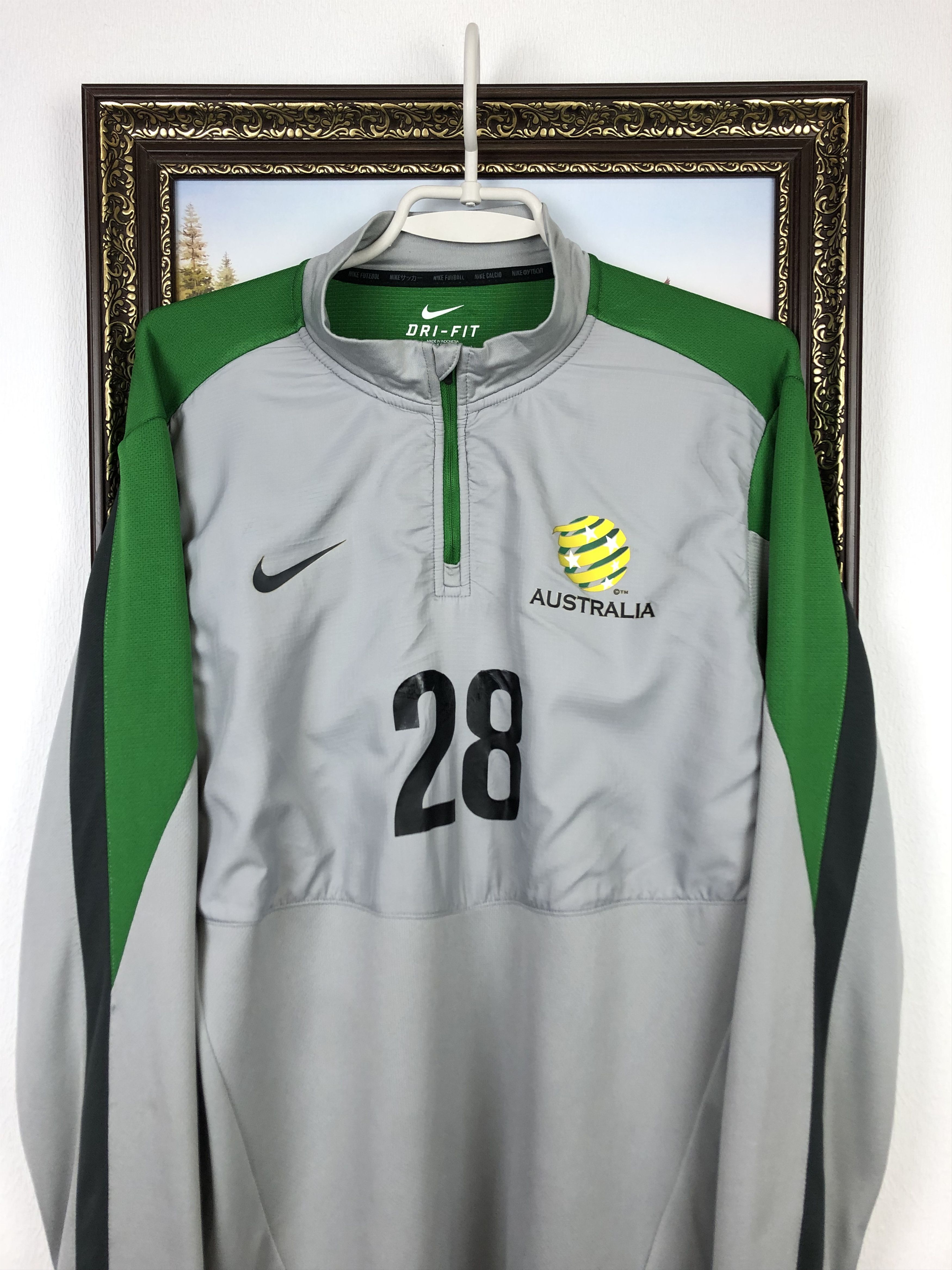 Vintage Australia Football Track Soccer Jacket Player Issue