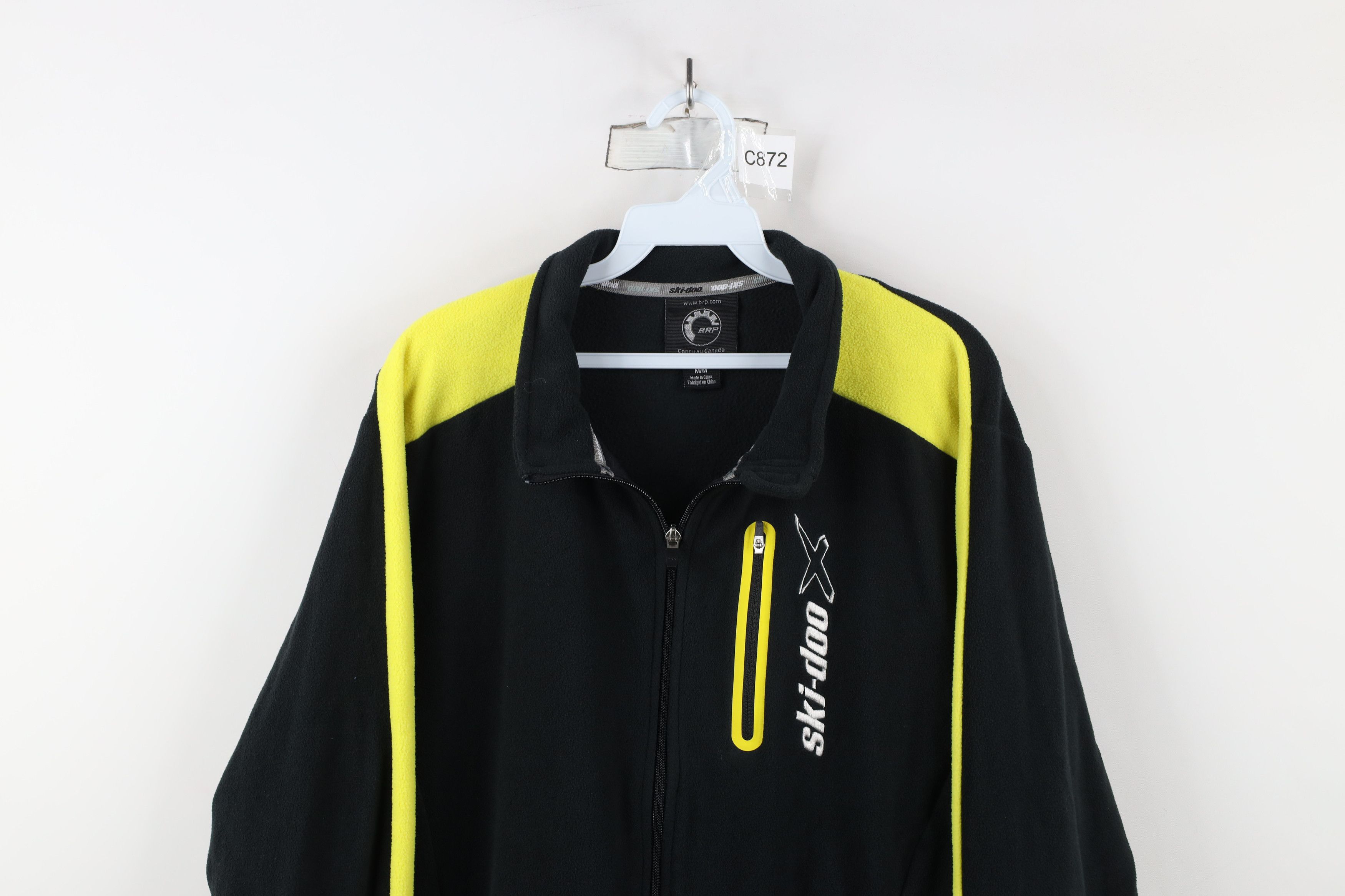 Vintage Vintage Ski Doo Bombardier Snowmobile Fleece Jacket Black Size US M / EU 48-50 / 2 - 2 Thumbnail
