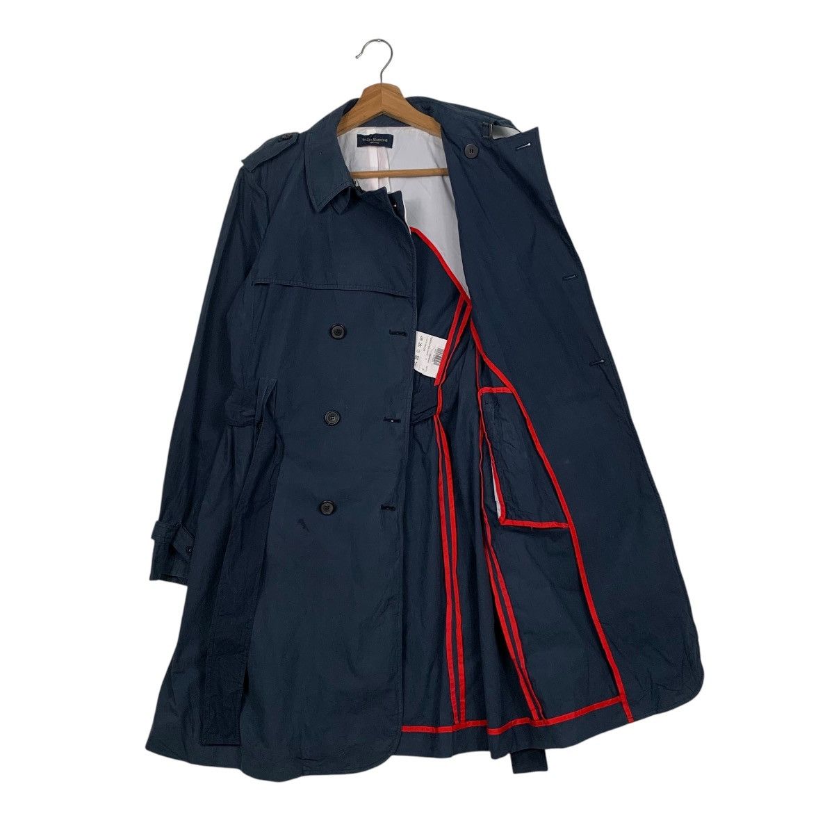 Japanese Brand PIAZZA SEMPIONE Double Breasted Trench Coat #1601-C71 Size M / US 6-8 / IT 42-44 - 9 Thumbnail