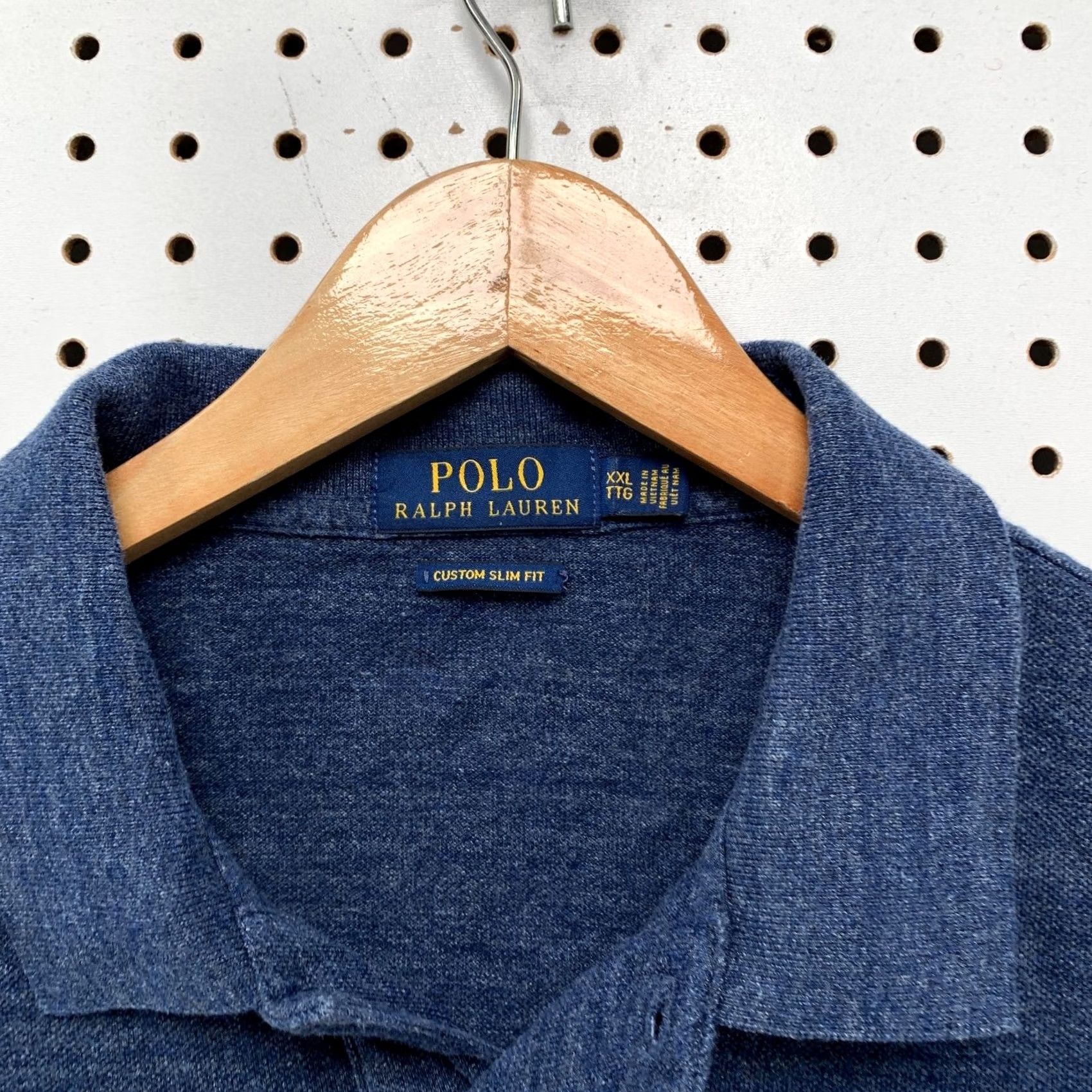 Polo Ralph Lauren Polo Ralph Lauren Shirt Mens 2XL Indigo Blue Preppy Slim Fit Size US XXL / EU 58 / 5 - 5 Thumbnail