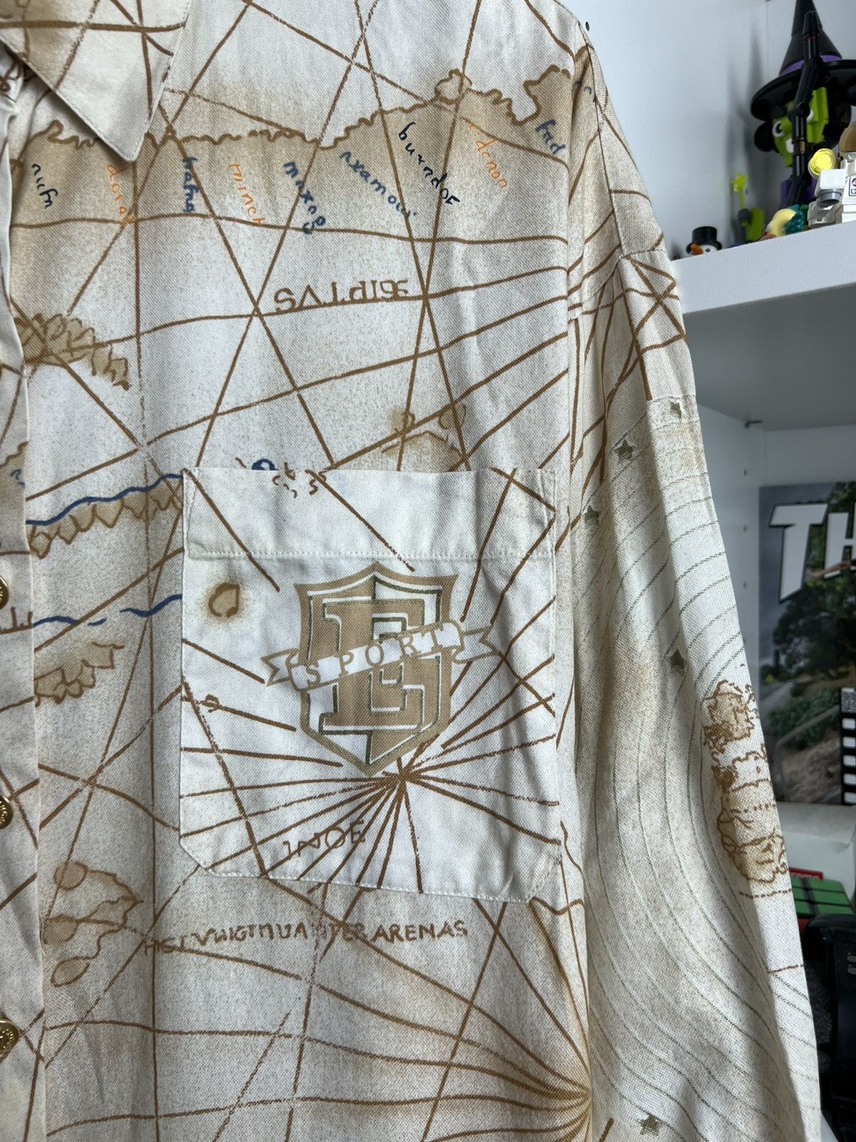 Escada × Escada Sport × Vintage Vintage y2k Escada Sport all over print shirt L designer 90s Size US L / EU 52-54 / 3 - 3 Thumbnail