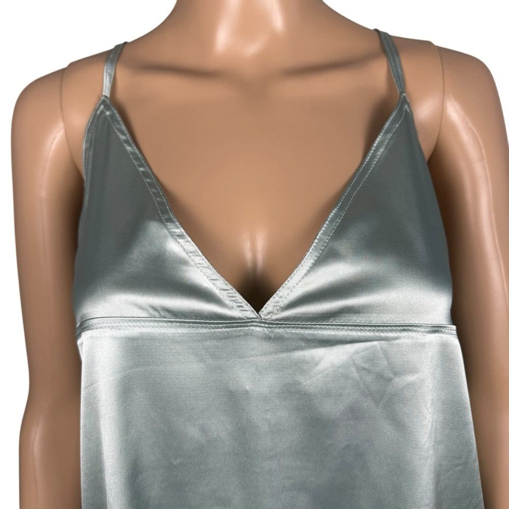 Zara NWT New ZARA Mixed Media Cami Mint Top SIze L Size L / US 10 / IT 46 - 9 Thumbnail