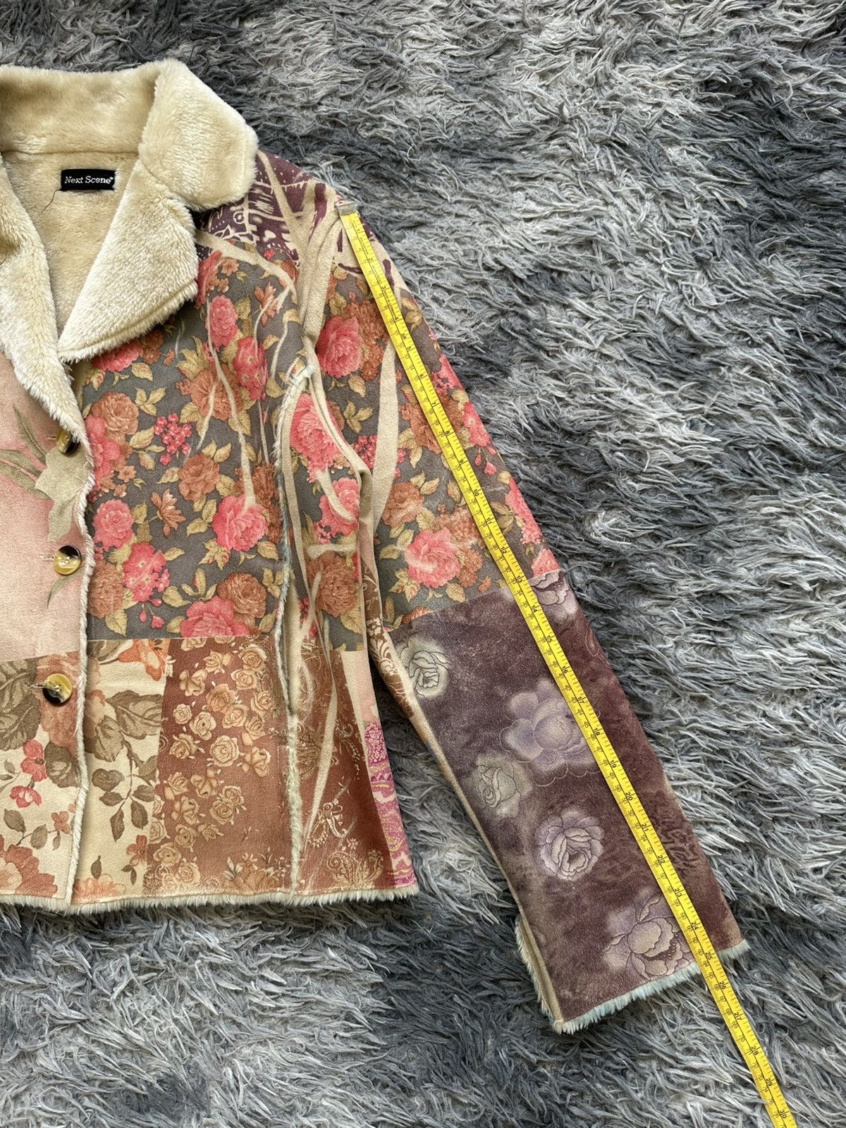 Japanese Brand 00's Artisanal Next Scene Trompe L’oeil Shearling jacket Size US M / EU 48-50 / 2 - 17 Thumbnail