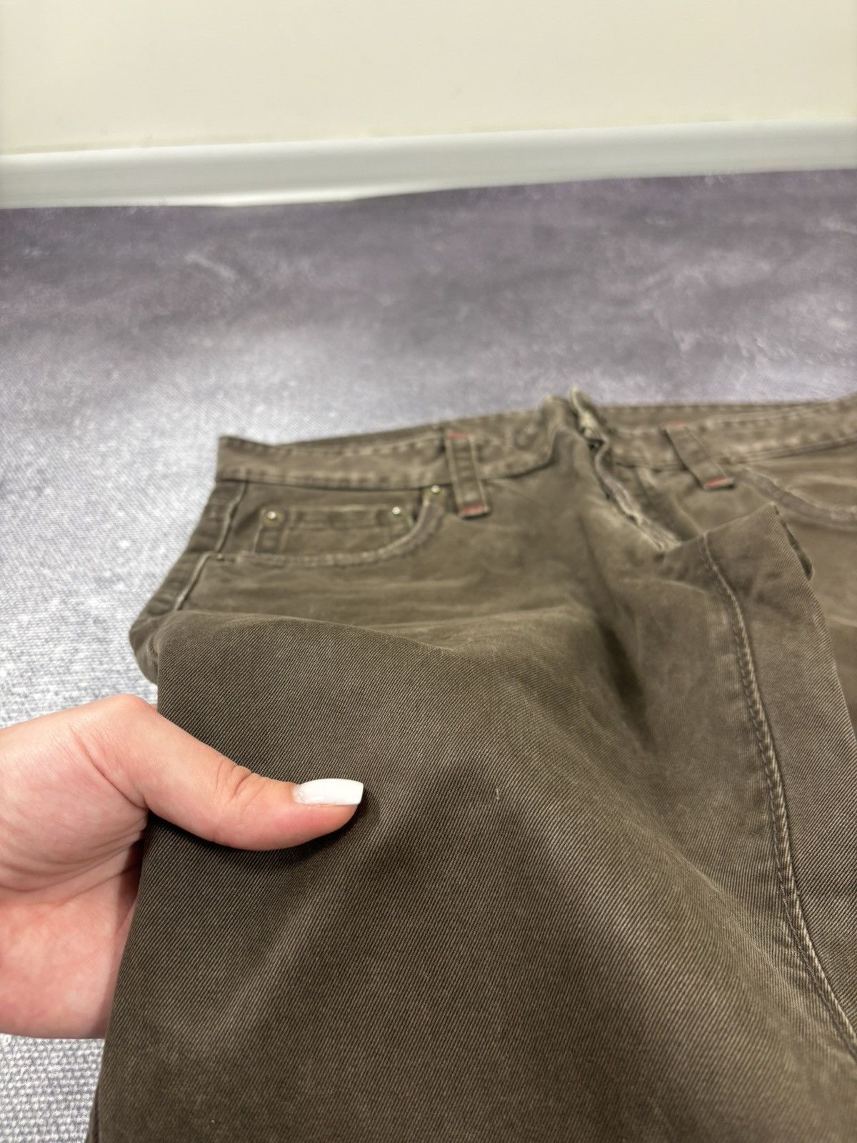 Dsquared2 Dsquared2 Women’s Brown Tapered Slim Fit Luxury Pants Jeans Size 32" / US 10 / IT 46 - 4 Thumbnail
