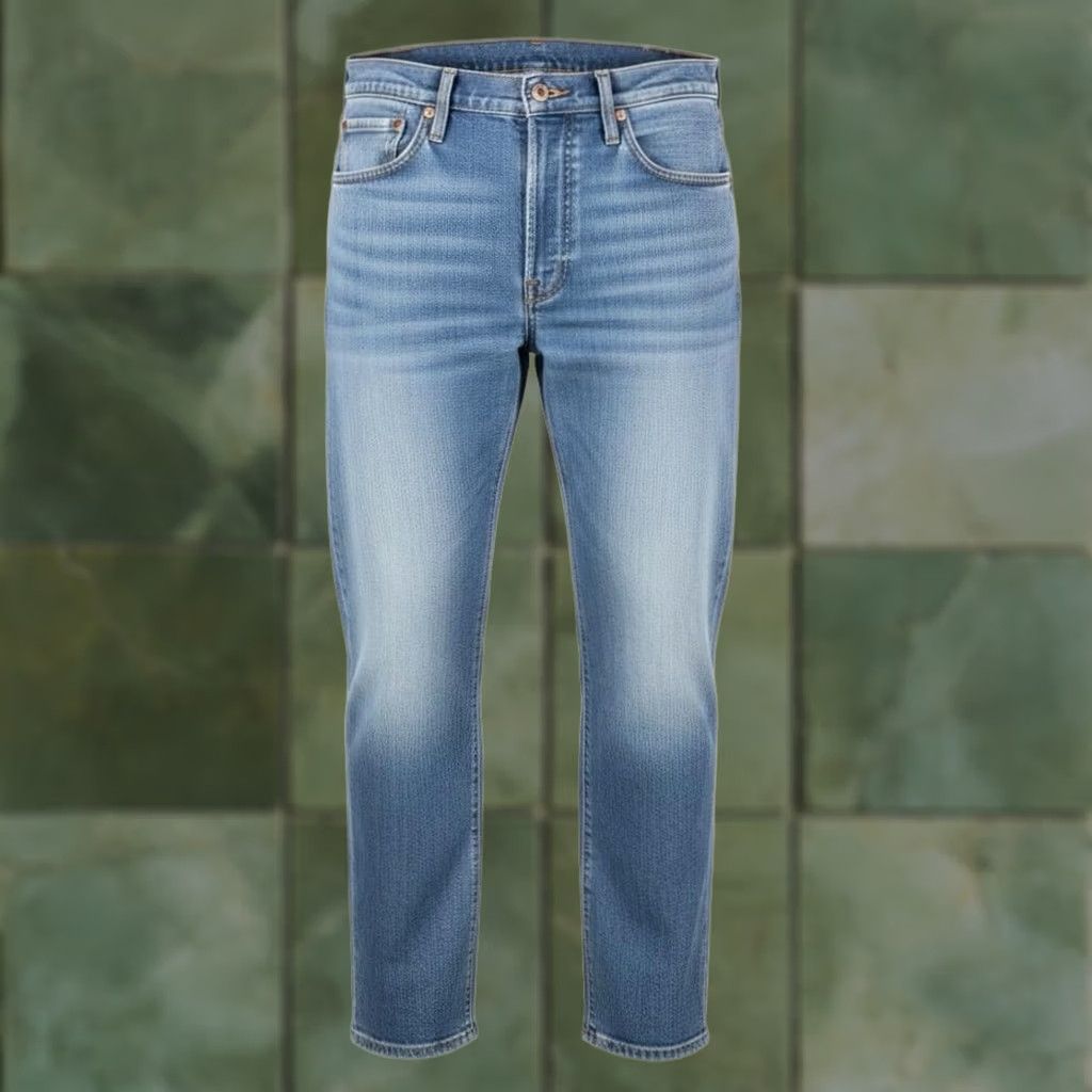 Levi's Levi's Jeans Mens 36x30 Light Wash Straight Denim Zip Fly High Rise 5-Pocket Logo 100% Cotton Regular Blue Size US 36 / EU 52 - 1 Thumbnail