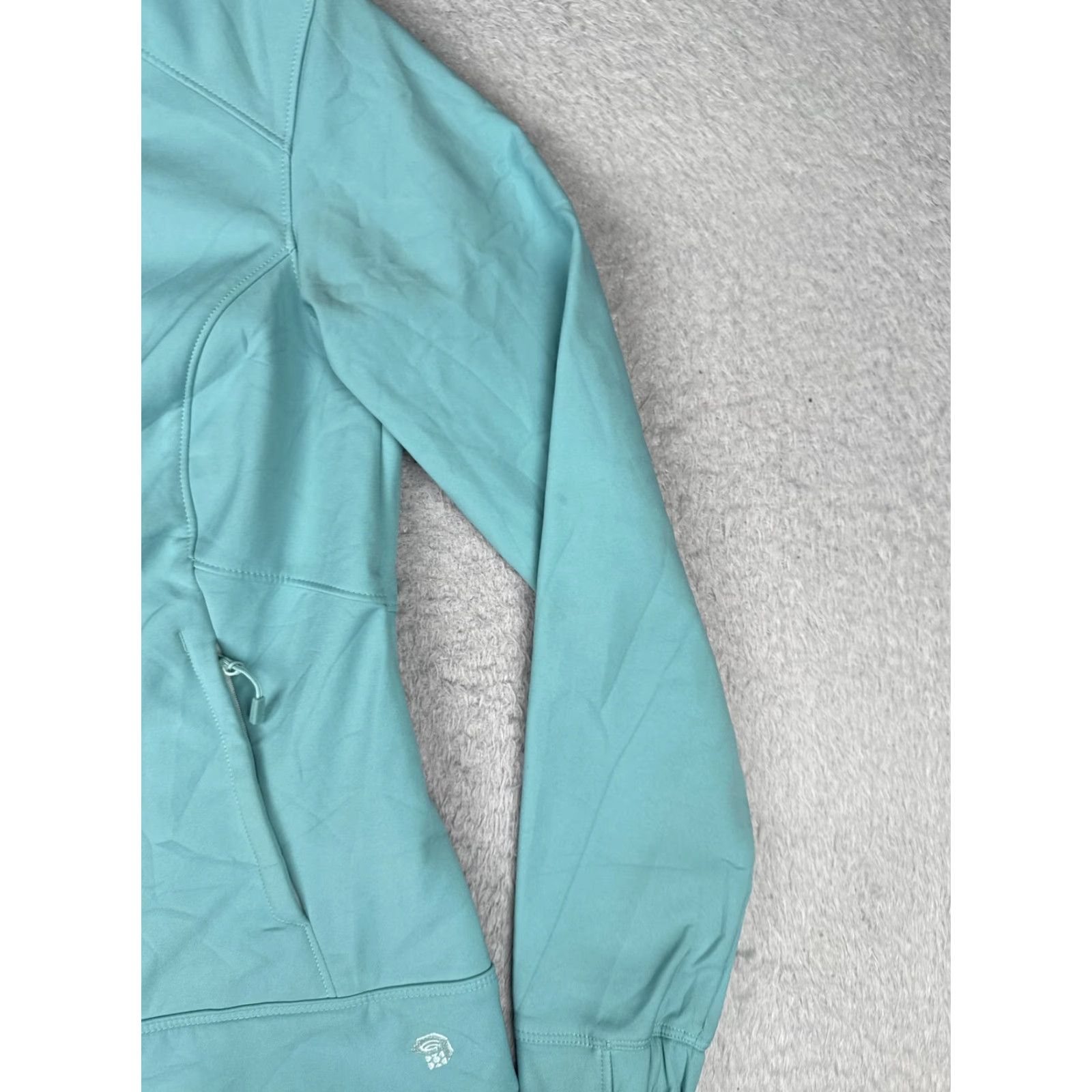 Mountain Hardwear Mountain Hardwear Jacket Womens Small Blue Softshell Full Zip Fleece Hiking Poly Size S / US 4 / IT 40 - 5 Thumbnail