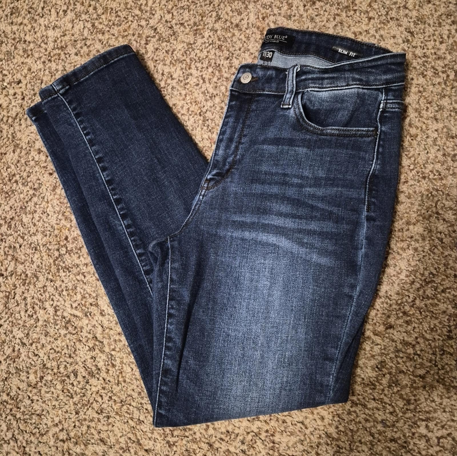 Other Judy Blue Slim Fit Dark Indigo Skinny Jeans 11/30 Size 30" / US 8 / IT 44 - 1 Thumbnail