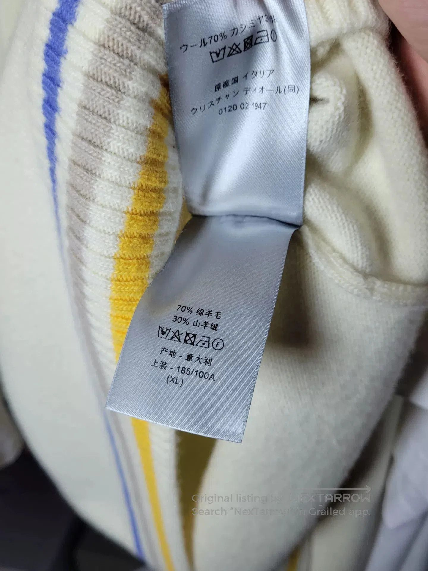 Dior Dior Rainbow Logo Sweater. Size US XL / EU 56 / 4 - 7 Thumbnail