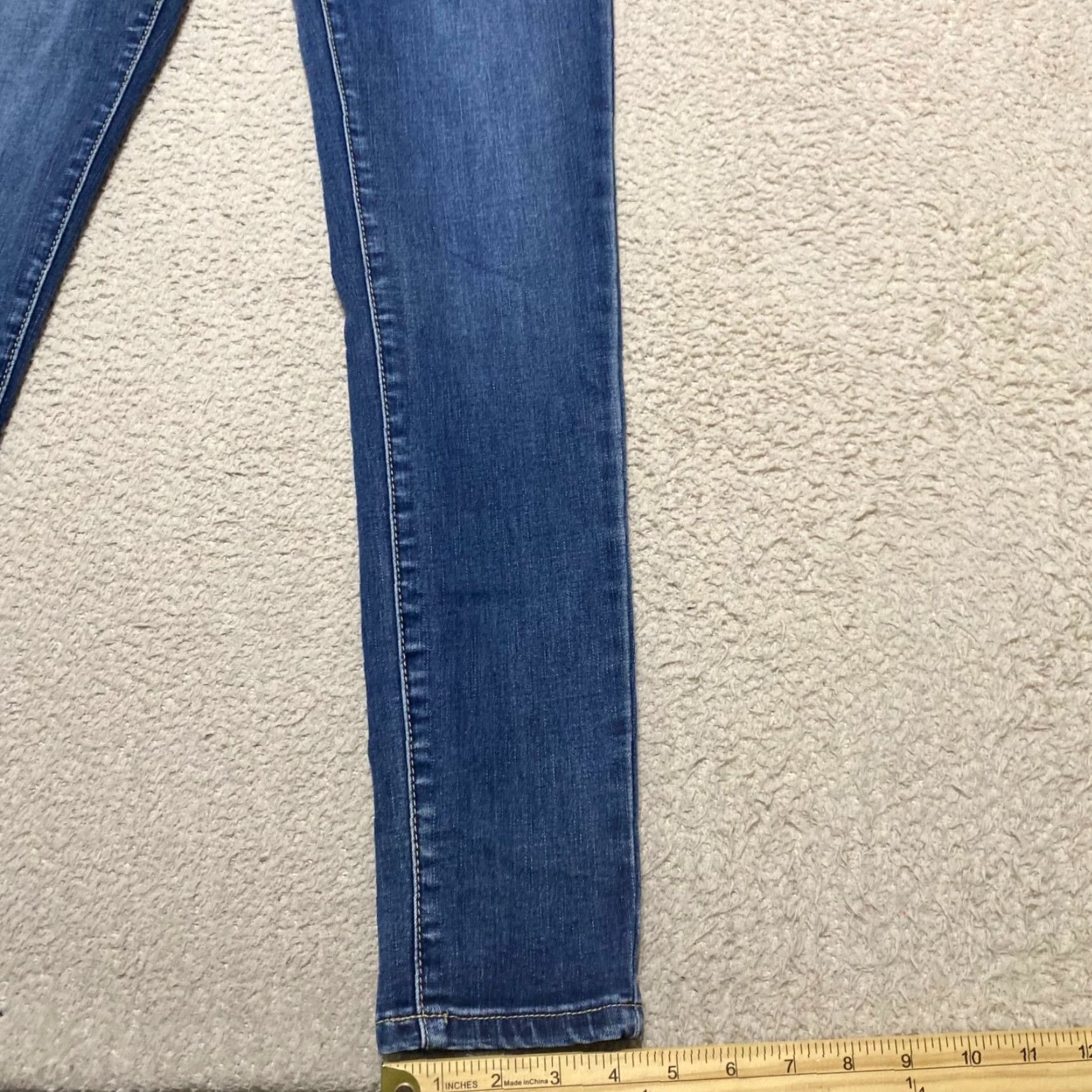 Vintage VINTAGE Kancan Jeans Womens Denim Mid Rise Dark Wash Skinny Leg 26 Blue Womens Jeans Size 42" / US 20 - 2 Thumbnail