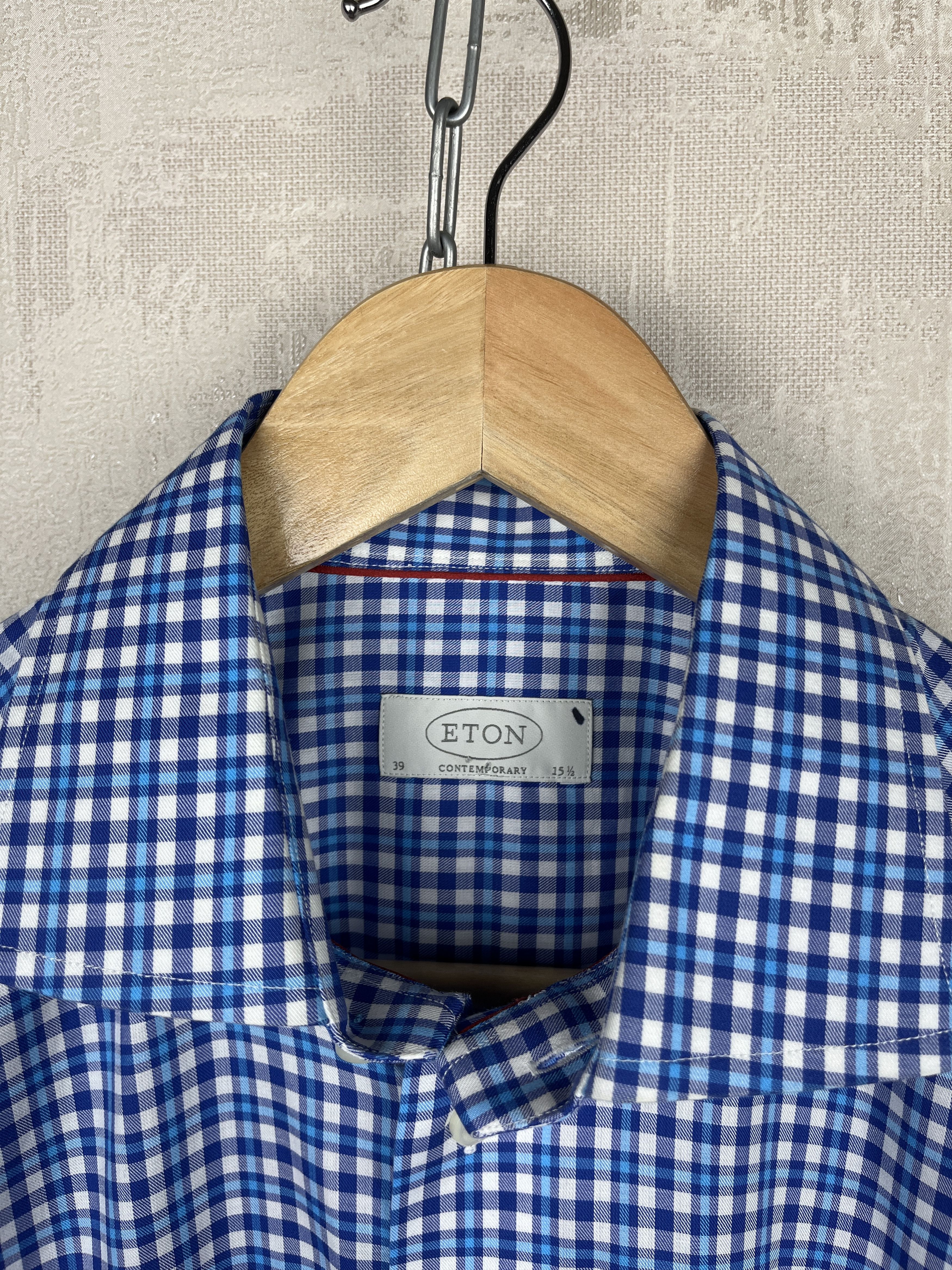 Eton Eton Check Dress Shirt Long Sleeve Men's Size 39 15.5 Size US M / EU 48-50 / 2 - 4 Thumbnail