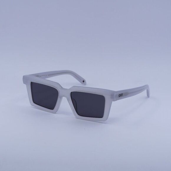 Off-White Off-White OERI142 WINDSOR 0907 Sunglasses Shiny Grey Square Size ONE SIZE - 1 Thumbnail