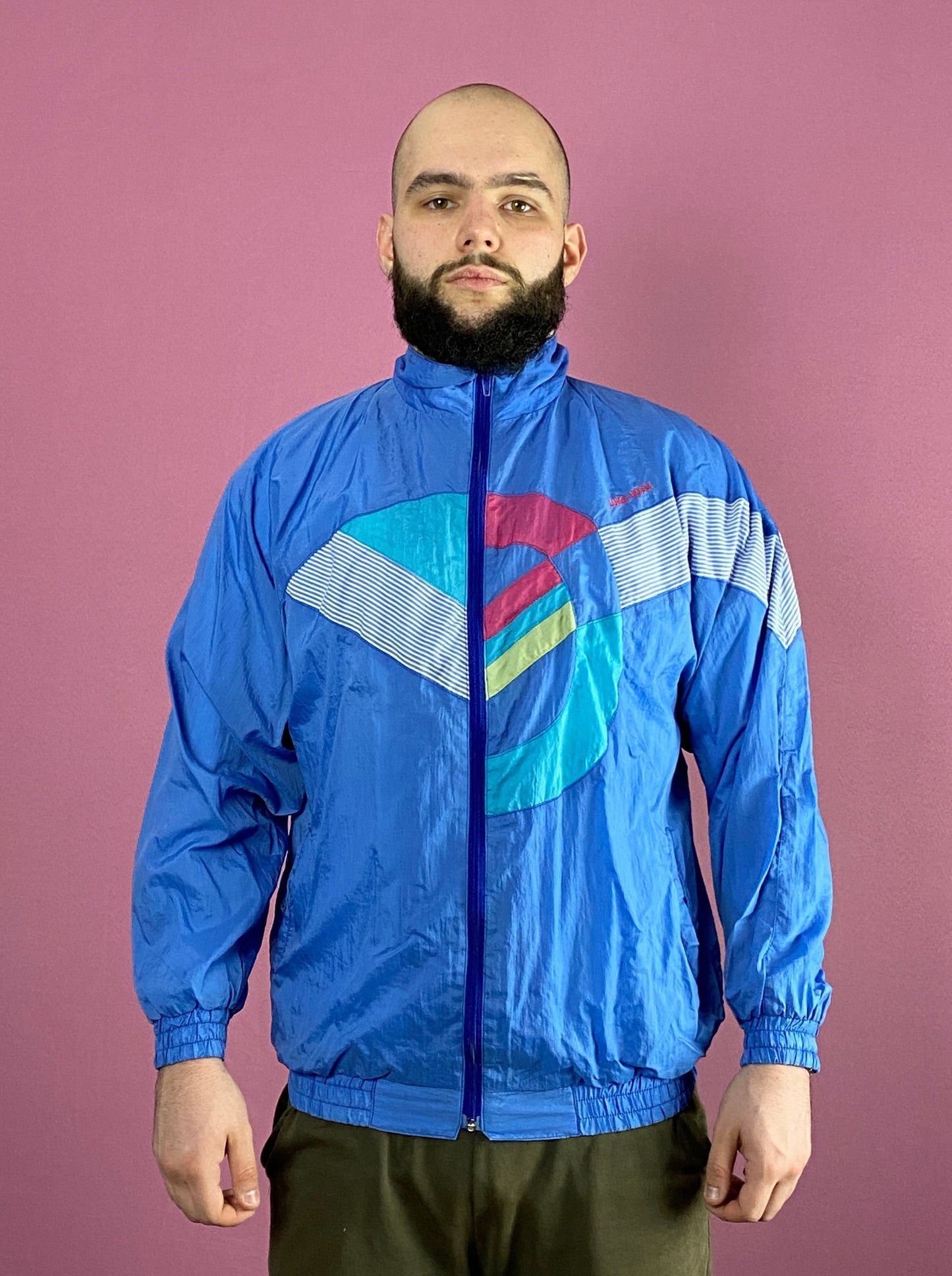 Vintage 90s Luigi Rossi Vintage Men's Windbreaker Jacket - M Size US M / EU 48-50 / 2 - 2 Thumbnail