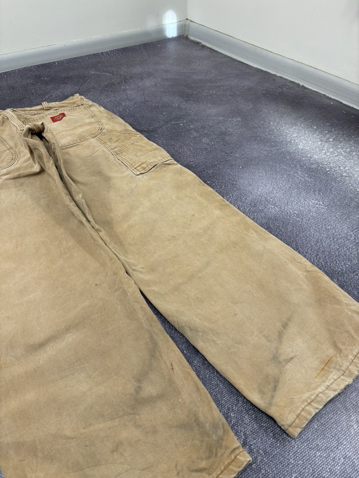 Dickies Vintage Dickies USA Work Carpenter Mustard Hype Baggy Pants Size US 36 / EU 52 - 5 Thumbnail