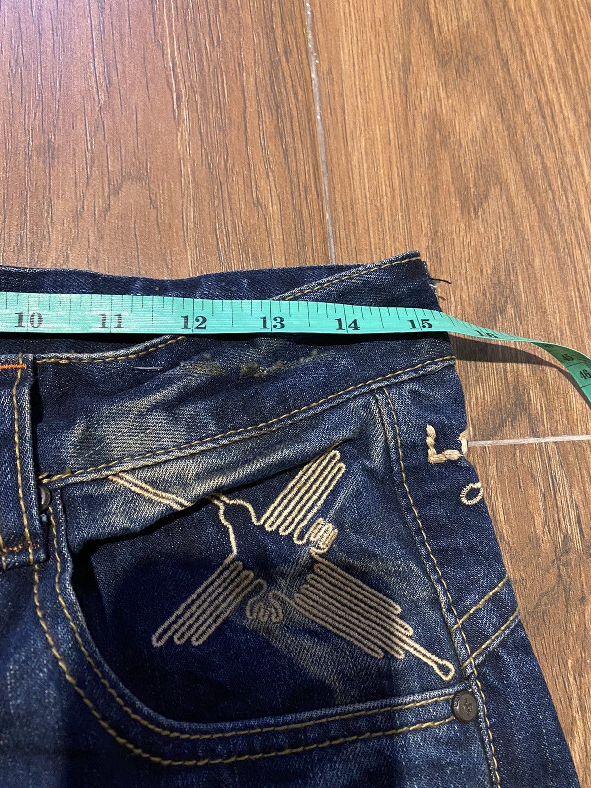 Japanese Brand × Tornado Mart Distressed Yoshitomo Nara X Lolita Cross Low Rise Jeans Size US 28 / EU 44 - 13 Thumbnail