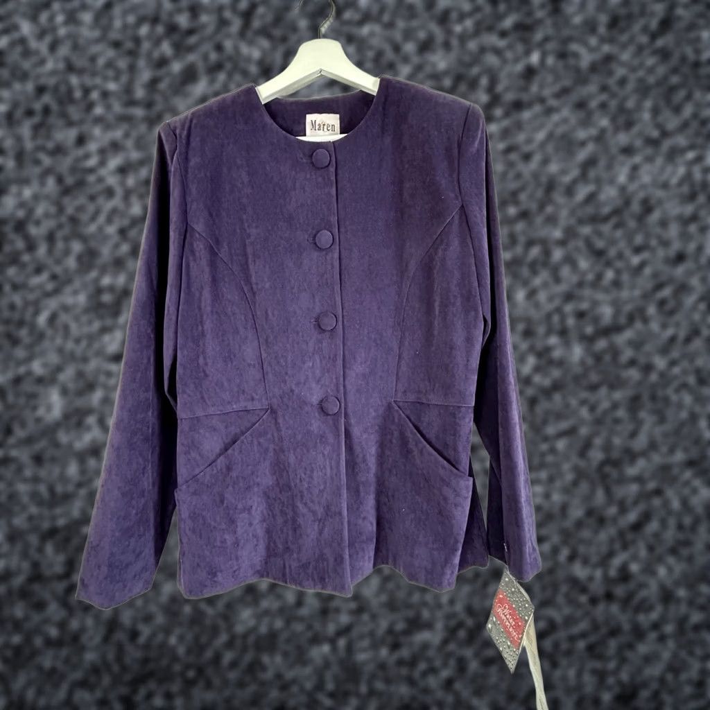 Vintage Maren Womens Water Repellent Plum Dress Blaze Jacket Jacket Size 10 New 20 Size L / US 10 / IT 46 - 1 Thumbnail