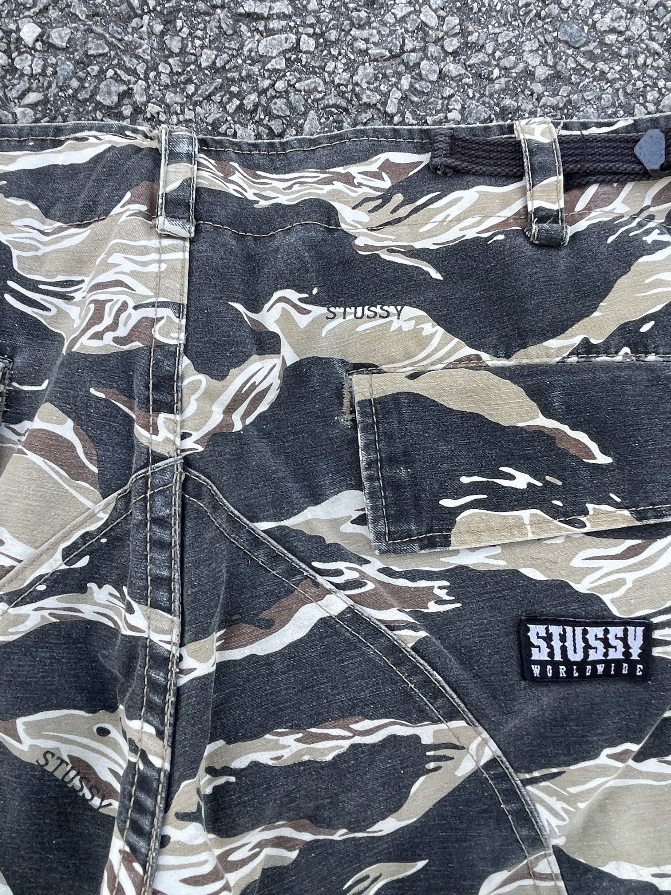 Stussy Stussy Tiger Stripe Camo Cargo Kendrick Lamar Size US 33 - 17 Thumbnail