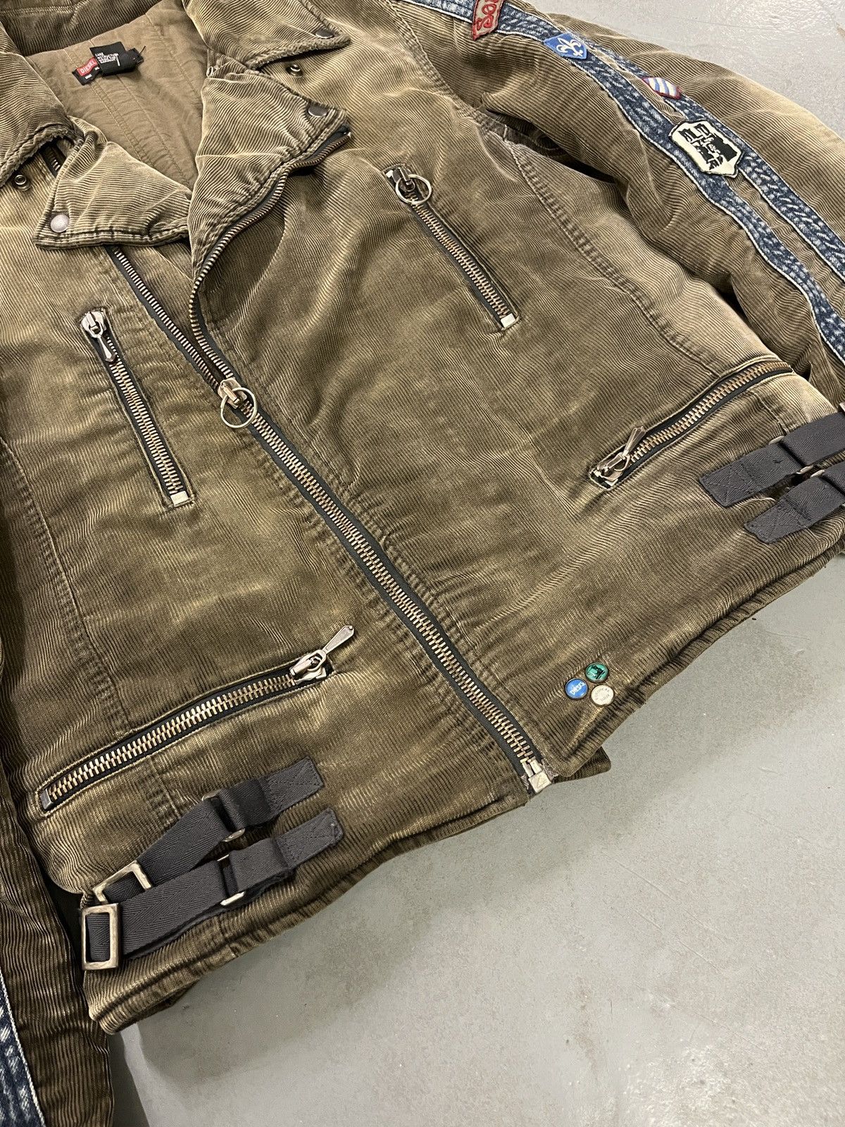 Diesel Diesel 2003 Devil May Cry Dante Corduroy Biker Jacket Size US XL / EU 56 / 4 - 4 Thumbnail