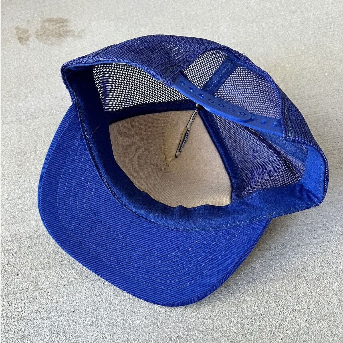 Vintage Vintage Auto Value Patch Blue & Yellow SnapBack Trucker Hat Size ONE SIZE - 2 Thumbnail