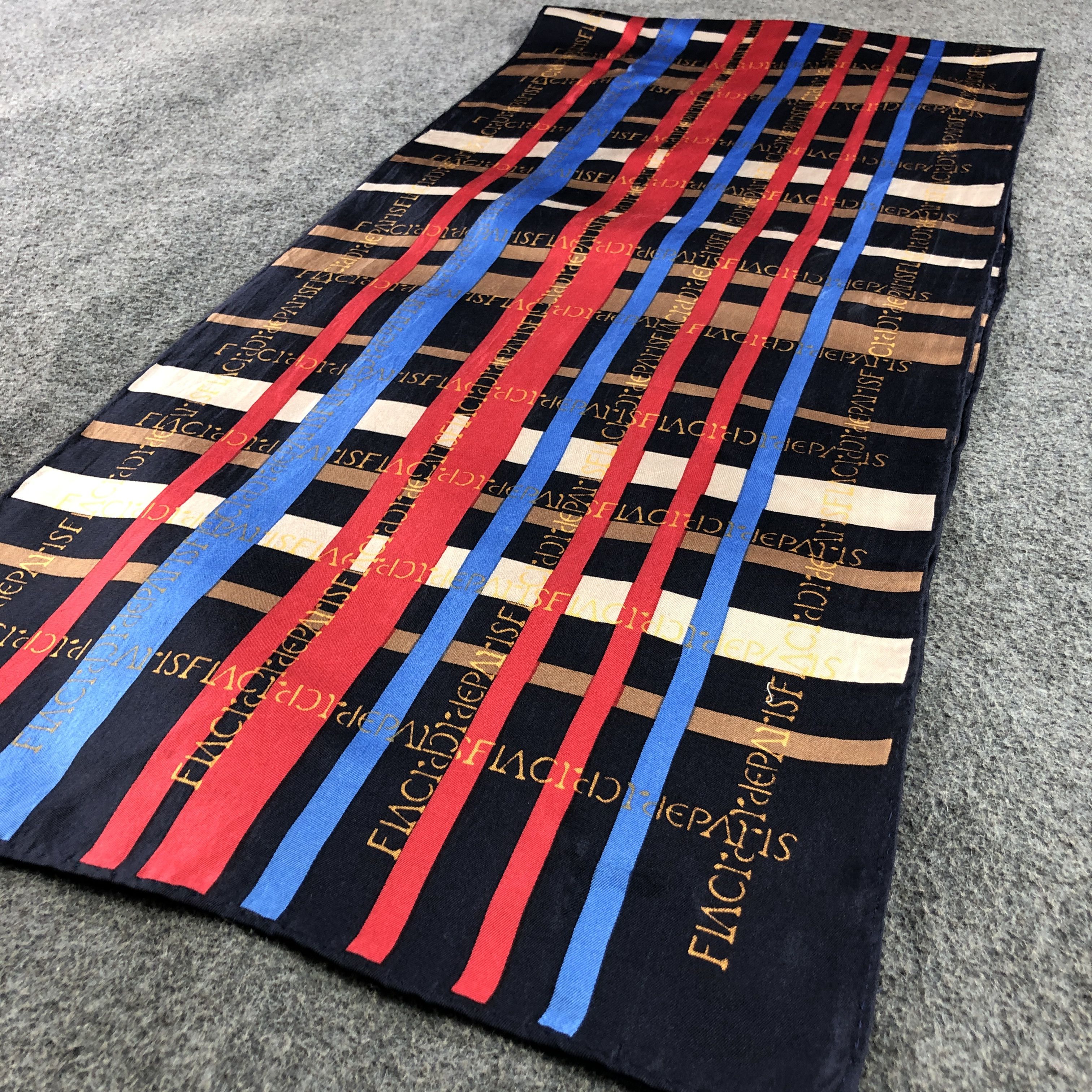 Japanese Brand Unknown Luxury Hand Rolled Silk Stole Silk Scarf M1059 Size ONE SIZE - 3 Thumbnail