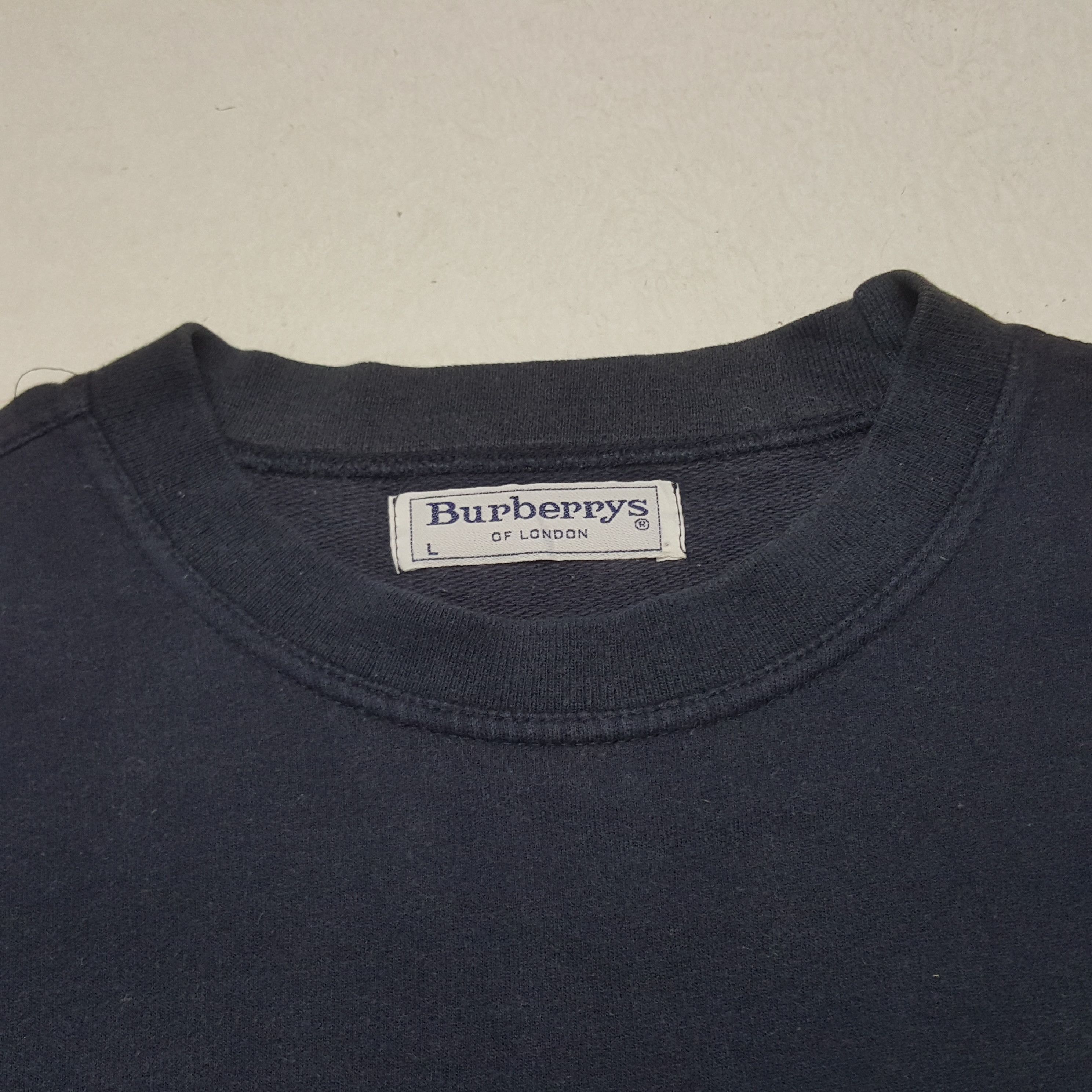 Burberry × Vintage Vintage Burberrys Of London Embroidery Logo Sweatshirt Size US L / EU 52-54 / 3 - 4 Thumbnail