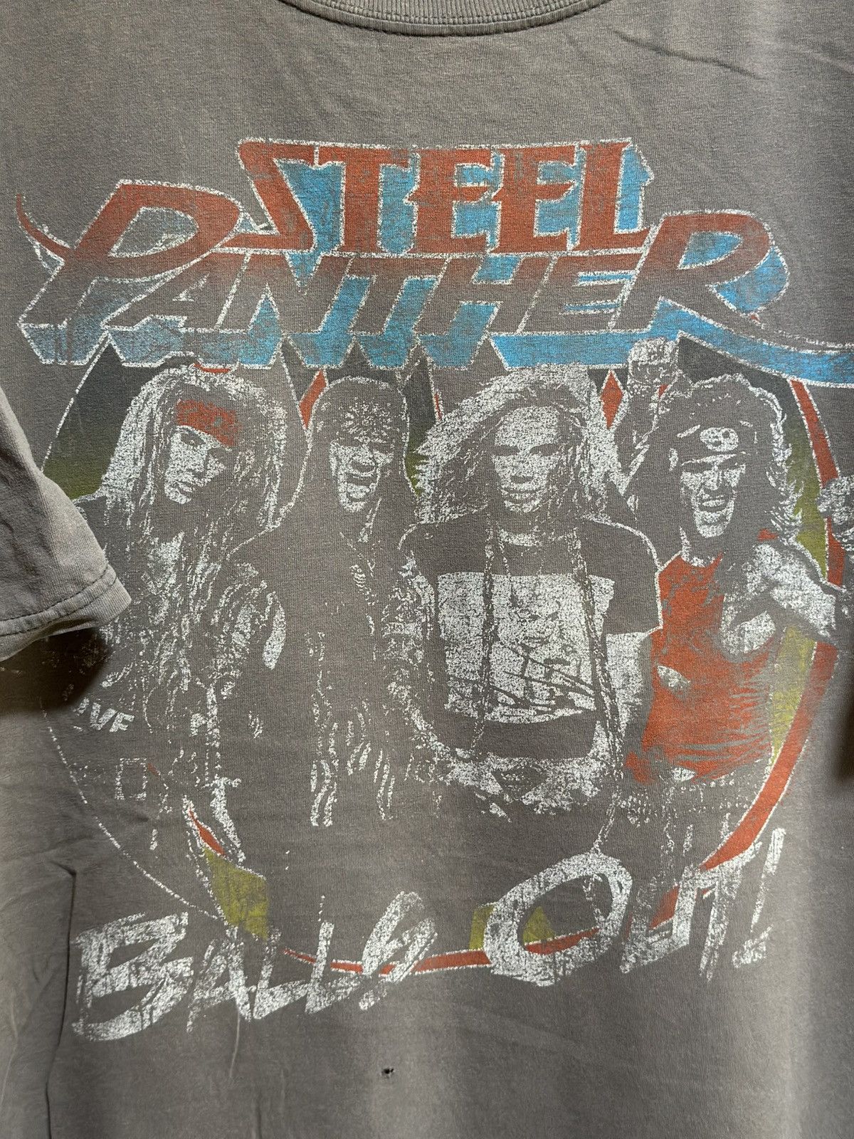 Band Tees × Vintage Vintage Steel Panther Tour Tee Faded Tee Size US XXL / EU 58 / 5 - 2 Thumbnail