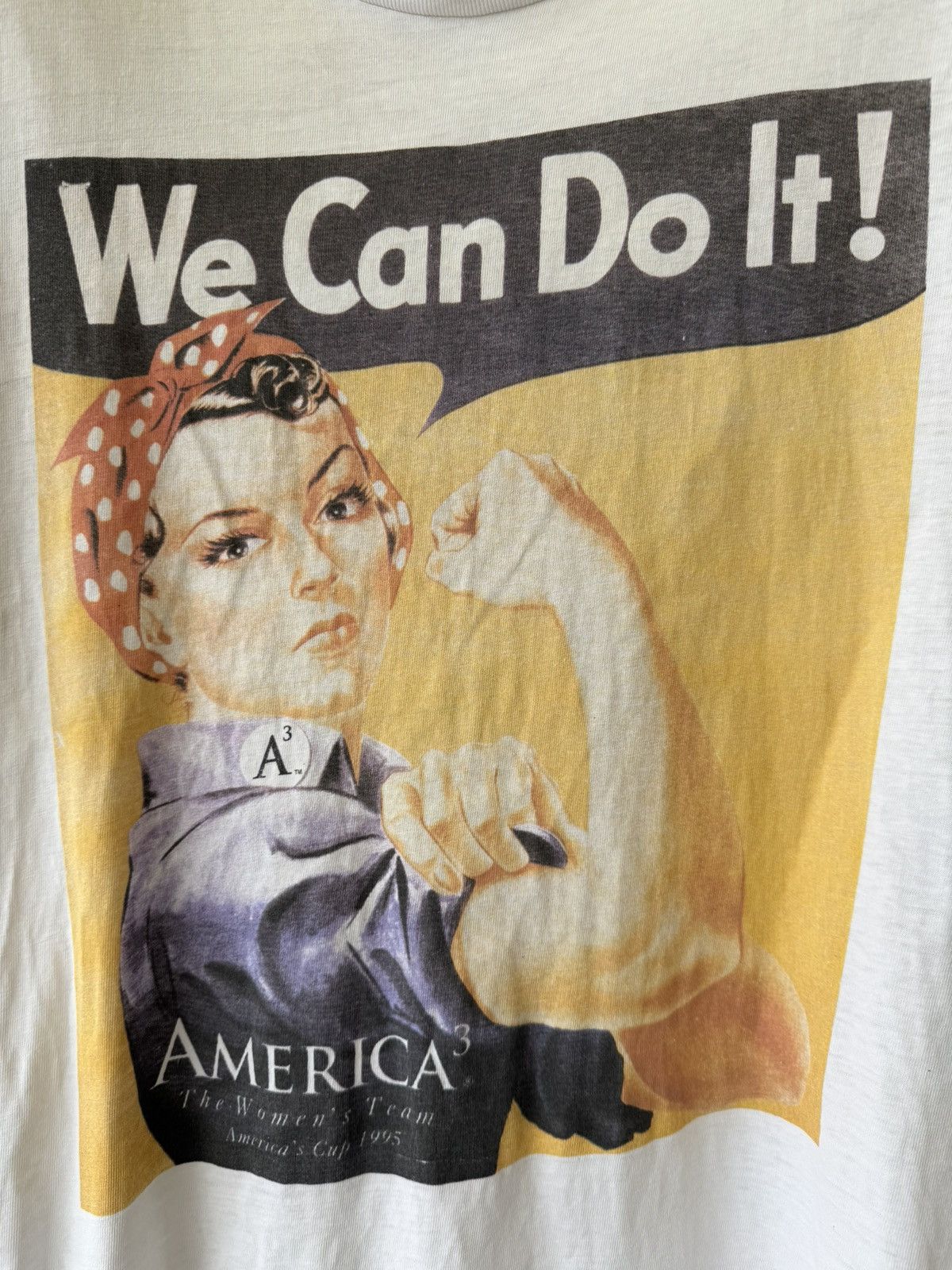 Vintage Vintage 90s We Can Do It! Rosie the Riveter America's Cup 95 Size US XL / EU 56 / 4 - 4 Thumbnail