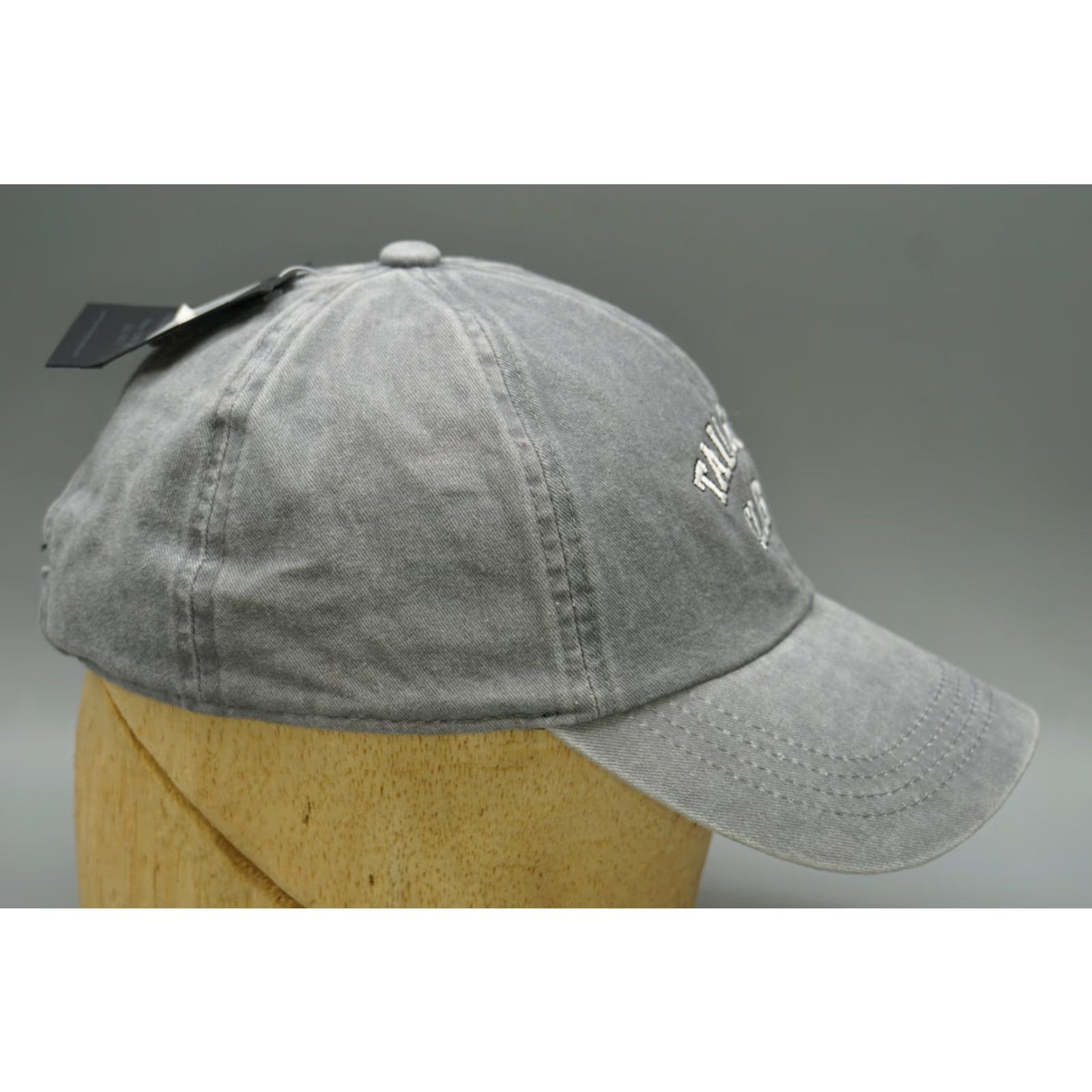 Vintage VINTAGE Apricot Lane Tailgate Club Washed Gray Cotton Baseball Cap Adjustable Hat Size ONE SIZE - 4 Thumbnail