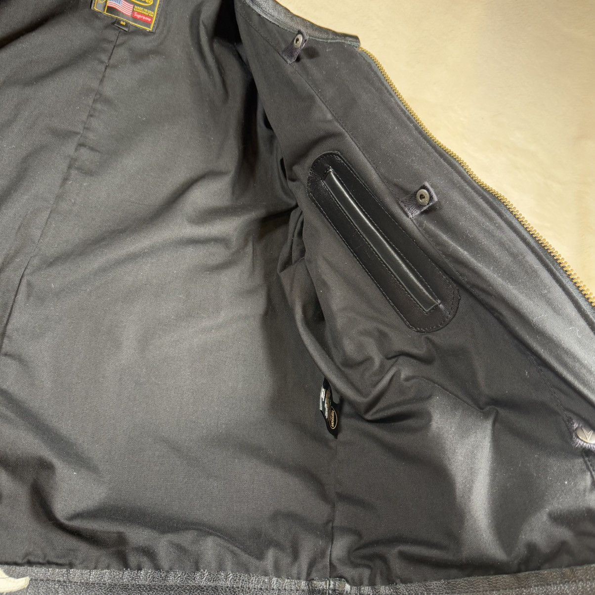 Supreme × Vanson Leathers Supreme Vanson Leather Bones Jacket Black Men’s M (FW17) Size US M / EU 48-50 / 2 - 9 Thumbnail