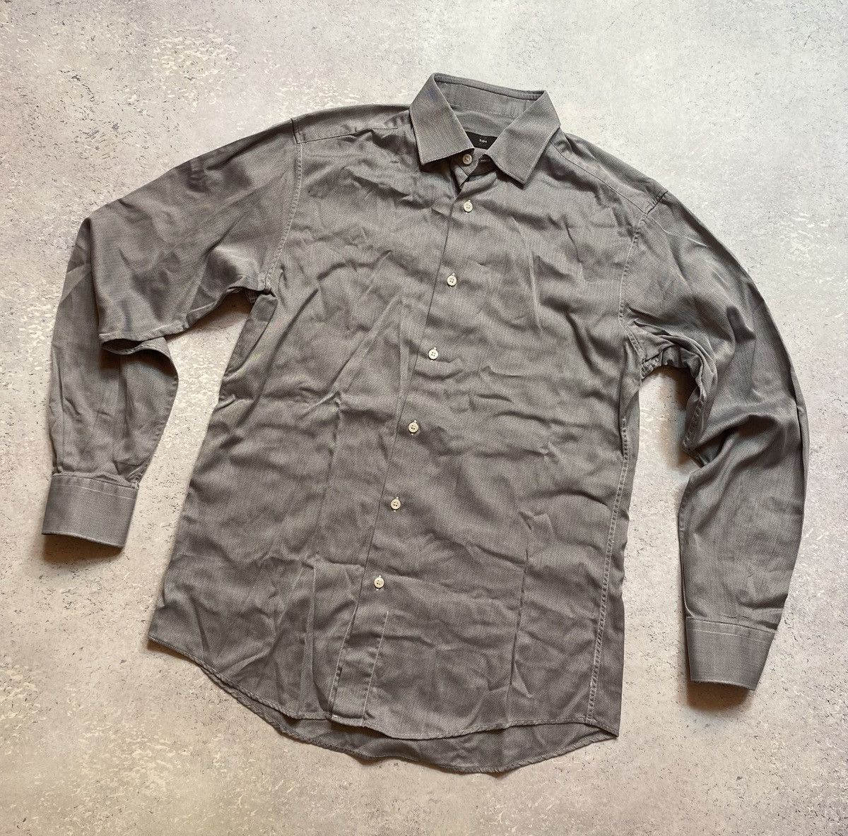 Ermenegildo Zegna Ermenegildo Zegna Men's Button up Shirt in Brown Striped Size US M / EU 48-50 / 2 - 2 Thumbnail