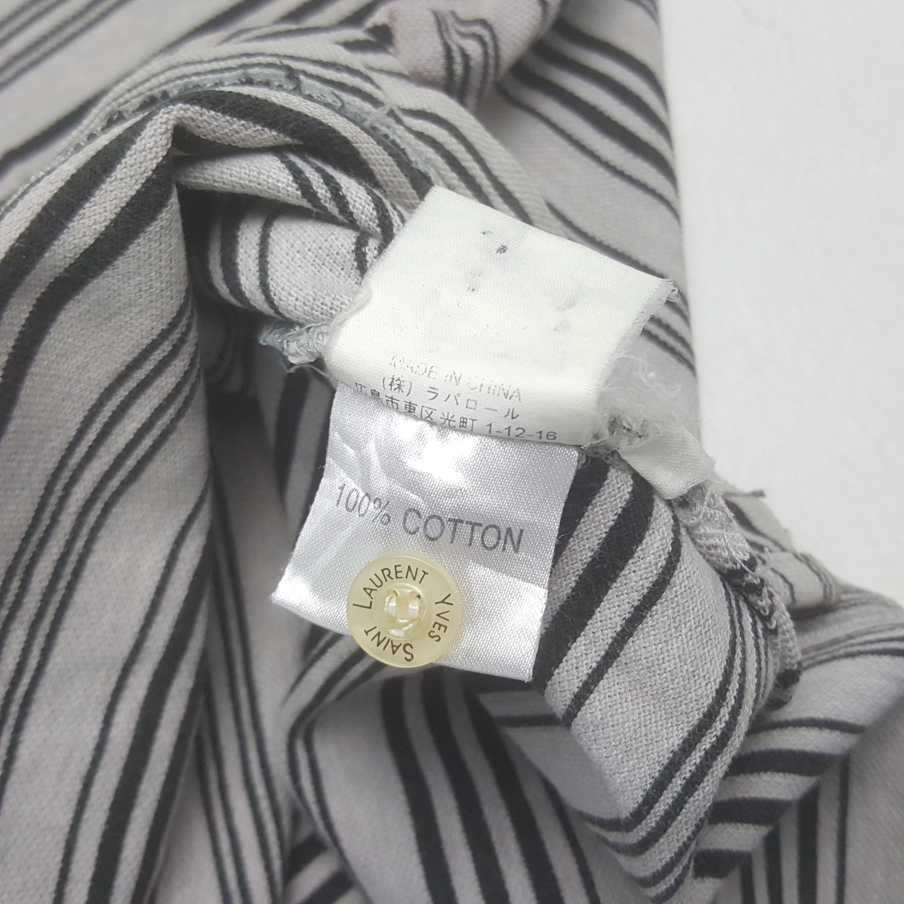 Vintage × Yves Saint Laurent Vintage Yves Saint Laurent Stripe Polo Shirt Size US M / EU 48-50 / 2 - 6 Thumbnail