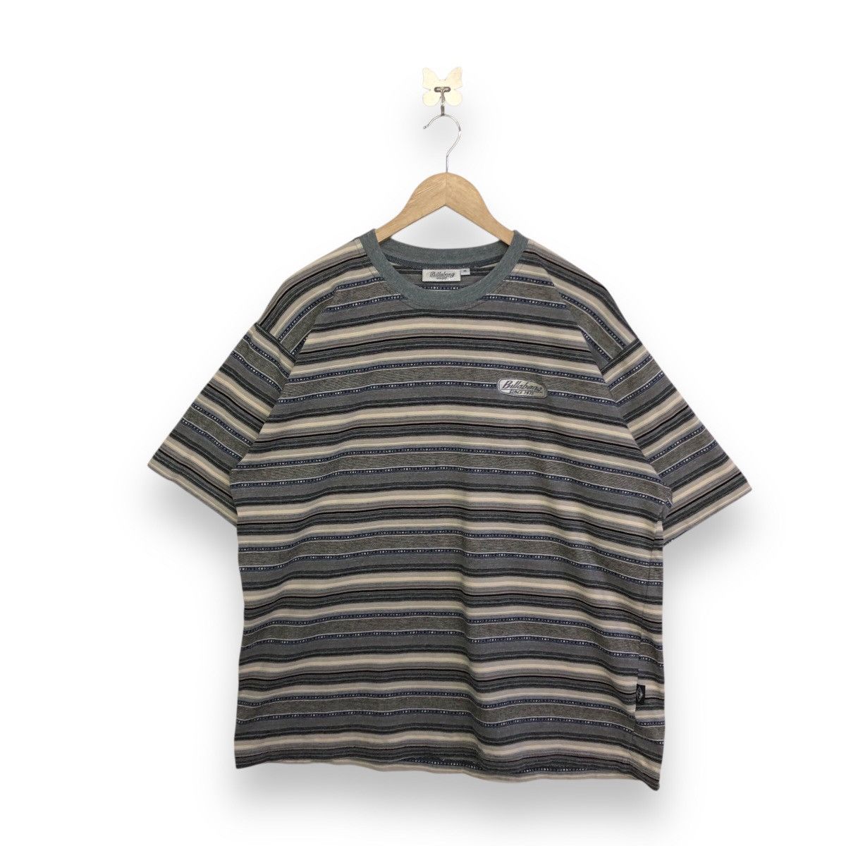 Billabong Vintage BILLABONG Surfing Motive Stripe Tshirt Size US M / EU 48-50 / 2 - 1 Thumbnail