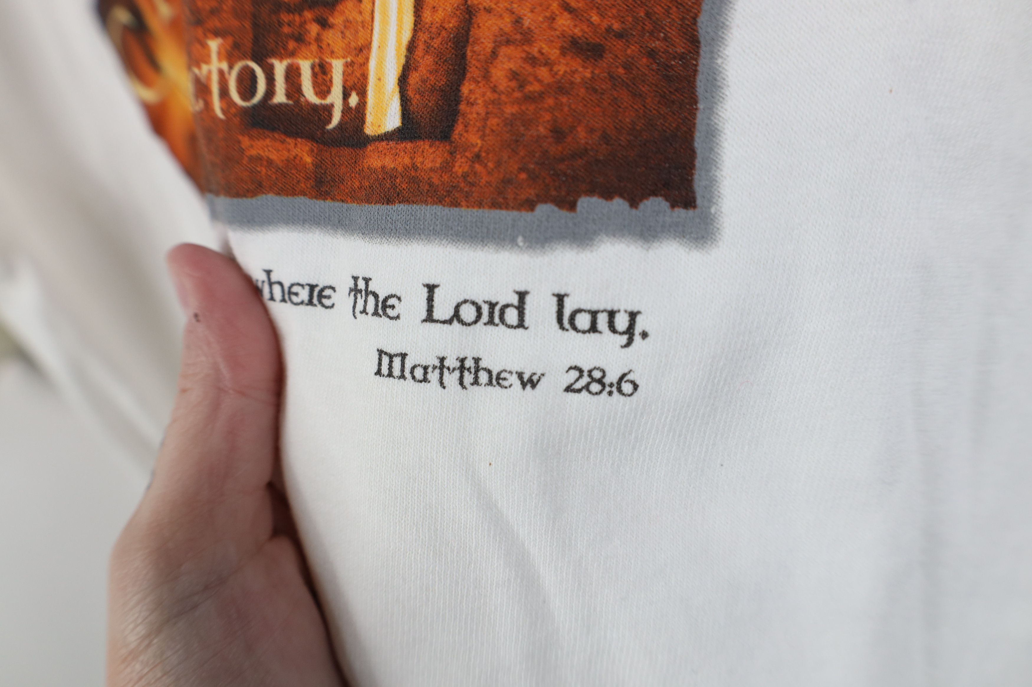 Vintage Deadstock Vintage Streetwear Calvary Jesus Cross T-Shirt Size US L / EU 52-54 / 3 - 8 Thumbnail