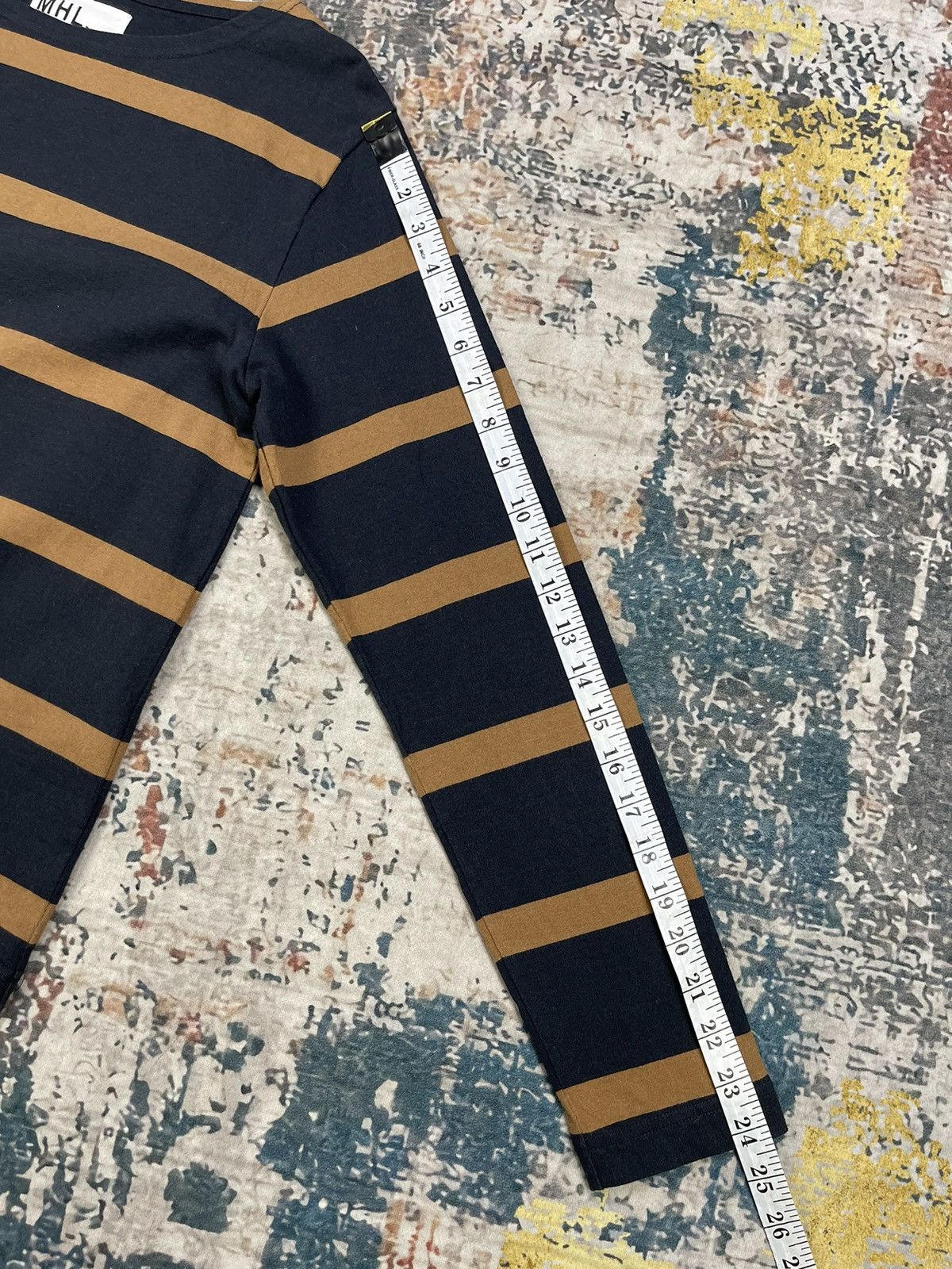 Margaret Howell MHL Margaret Howell Wide Crew Wide Stripe Shirt Size XS / US 0-2 / IT 36-38 - 9 Thumbnail