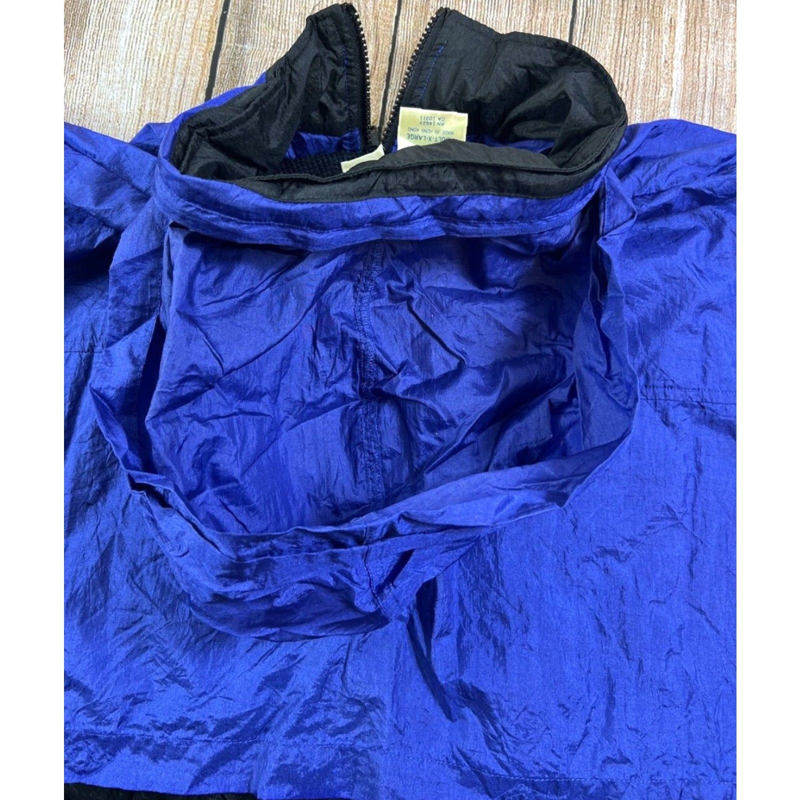 Umbro VINTAGE Umbro Windbreaker Jacket Soccer 90s Black Blue XL Mens Size US XL / EU 56 / 4 - 7 Thumbnail
